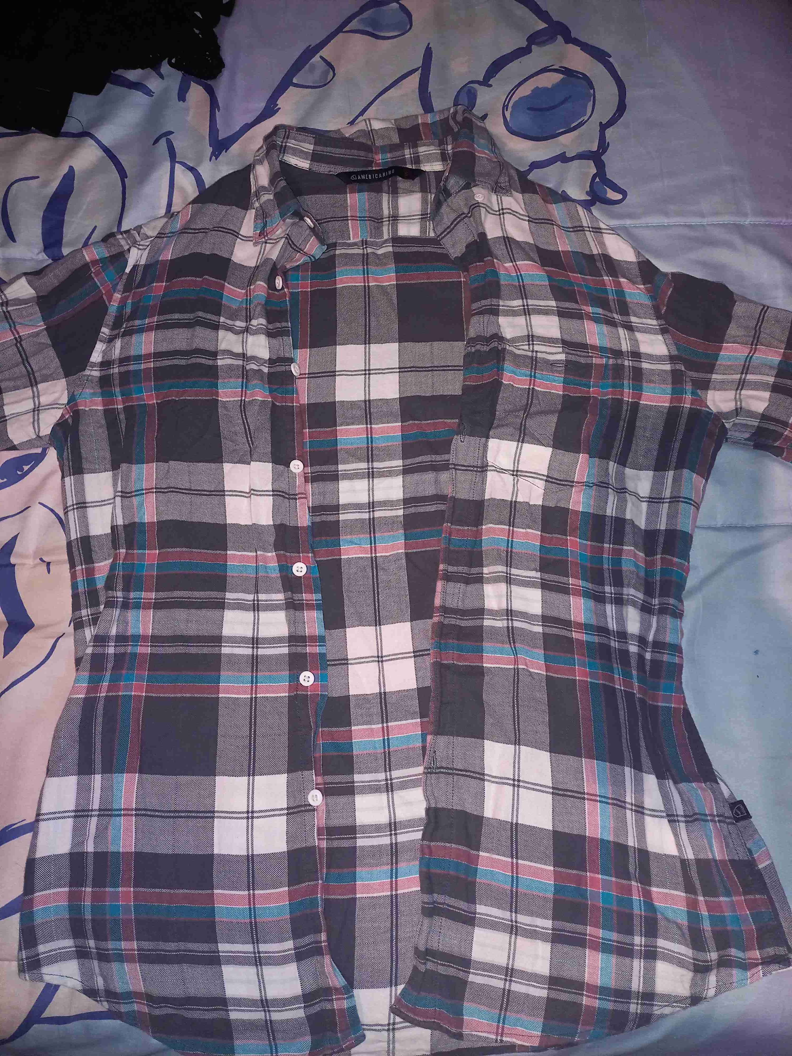 Camisa a cuadros manga larga - miniatura 1