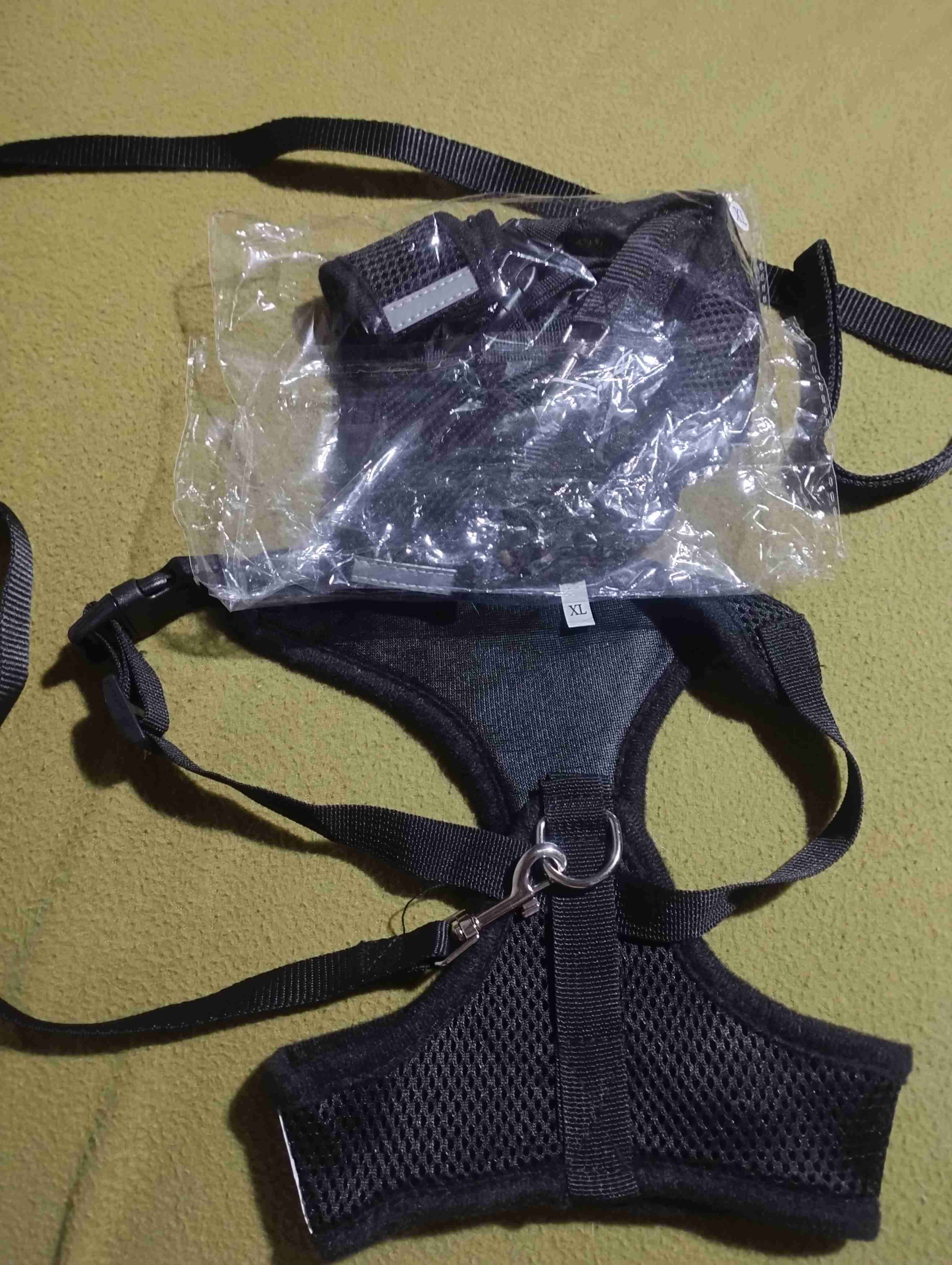 Arnés negro para perro XL raza pequeña - miniatura 2