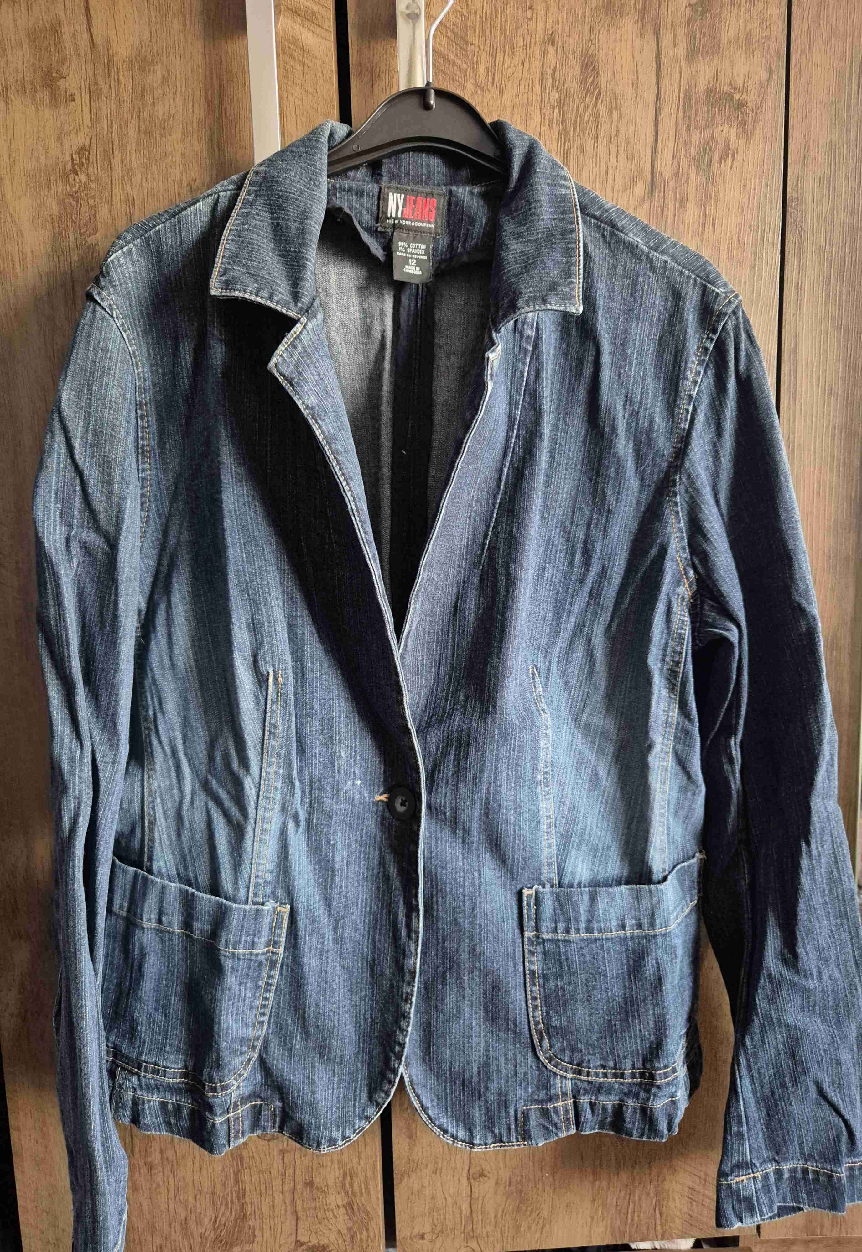 Blazer de mezclilla azul - miniatura 1
