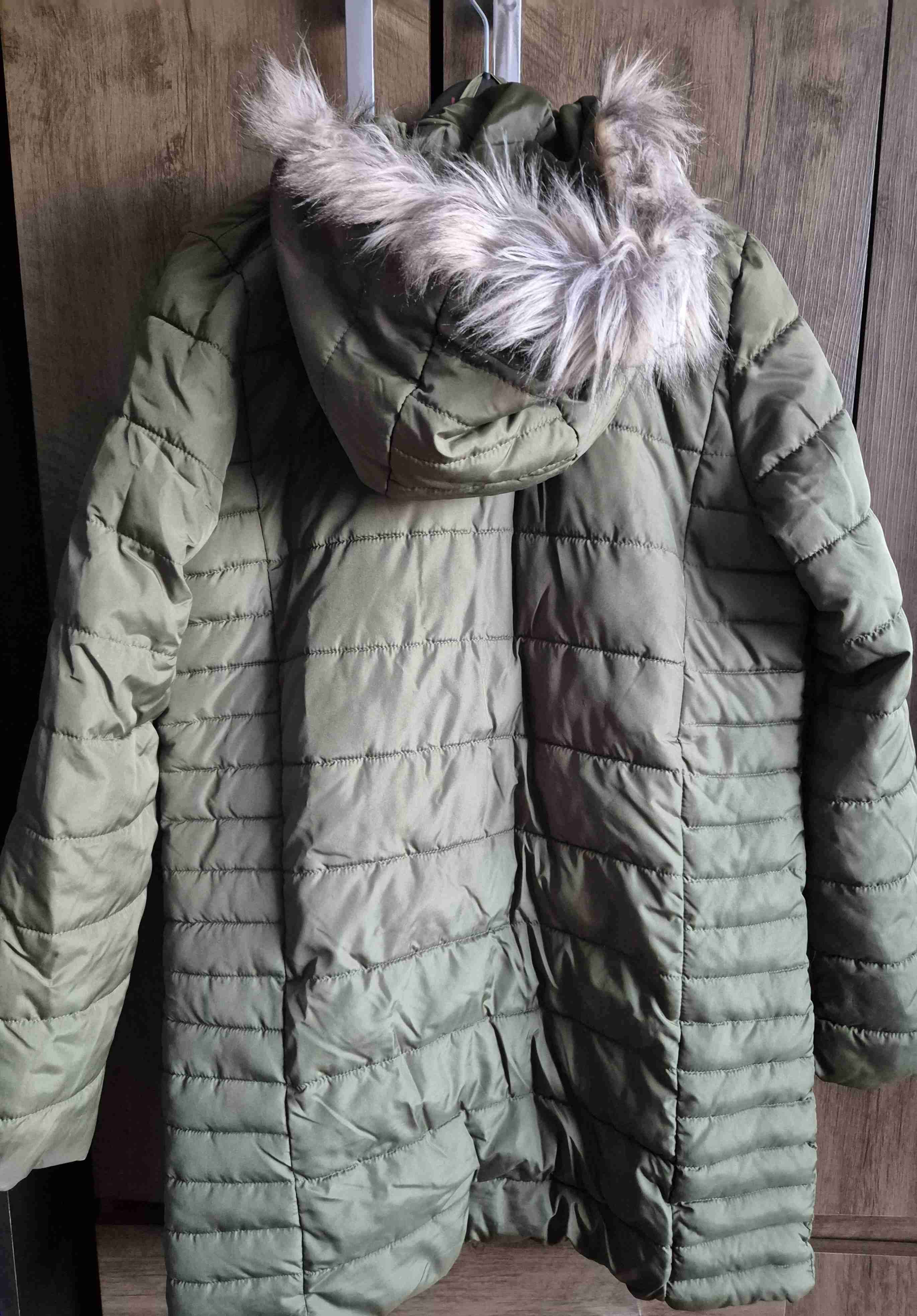 Parka verde olivo con capucha - miniatura 2