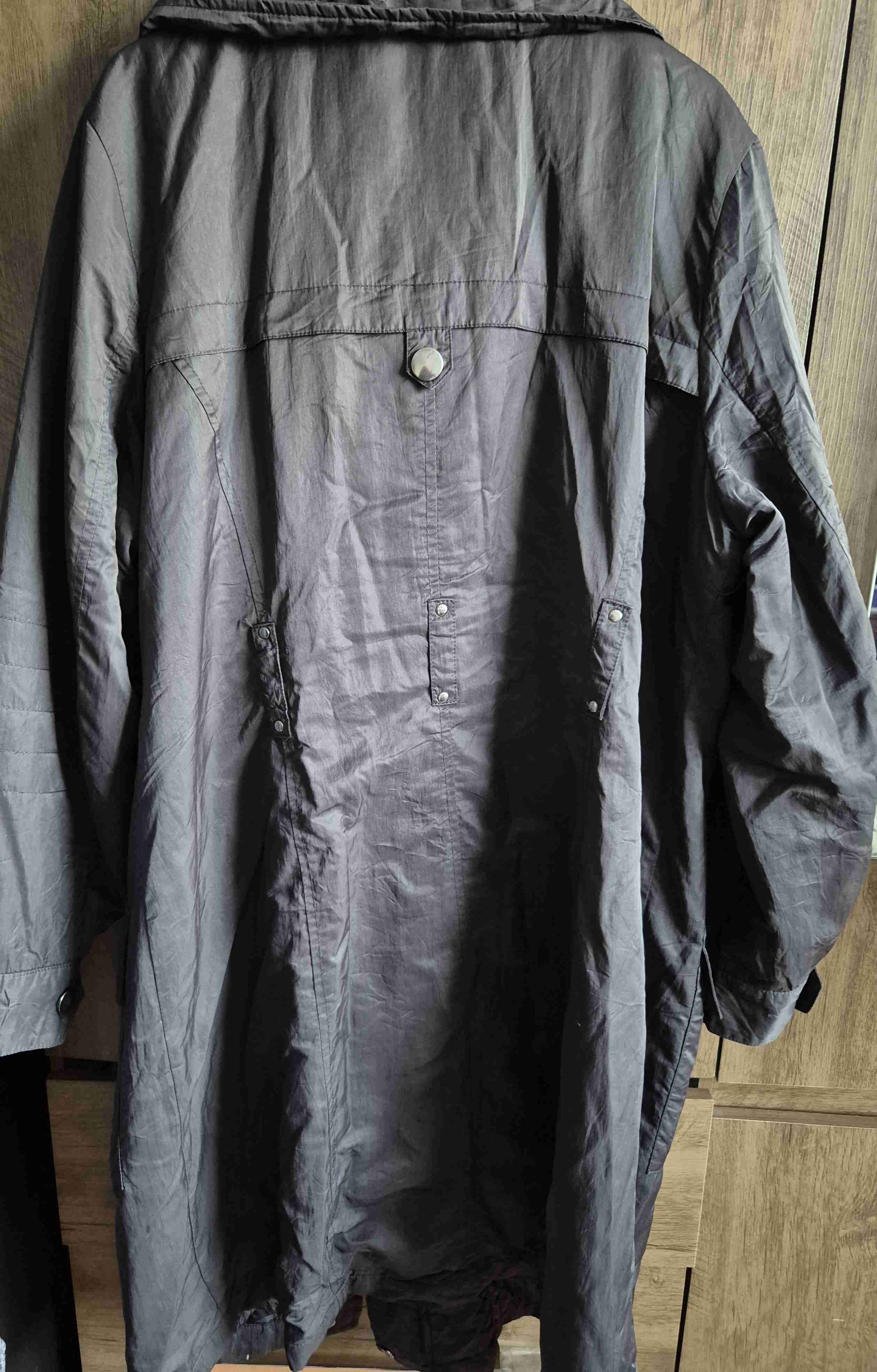 Parka larga grafito con capucha - miniatura 2