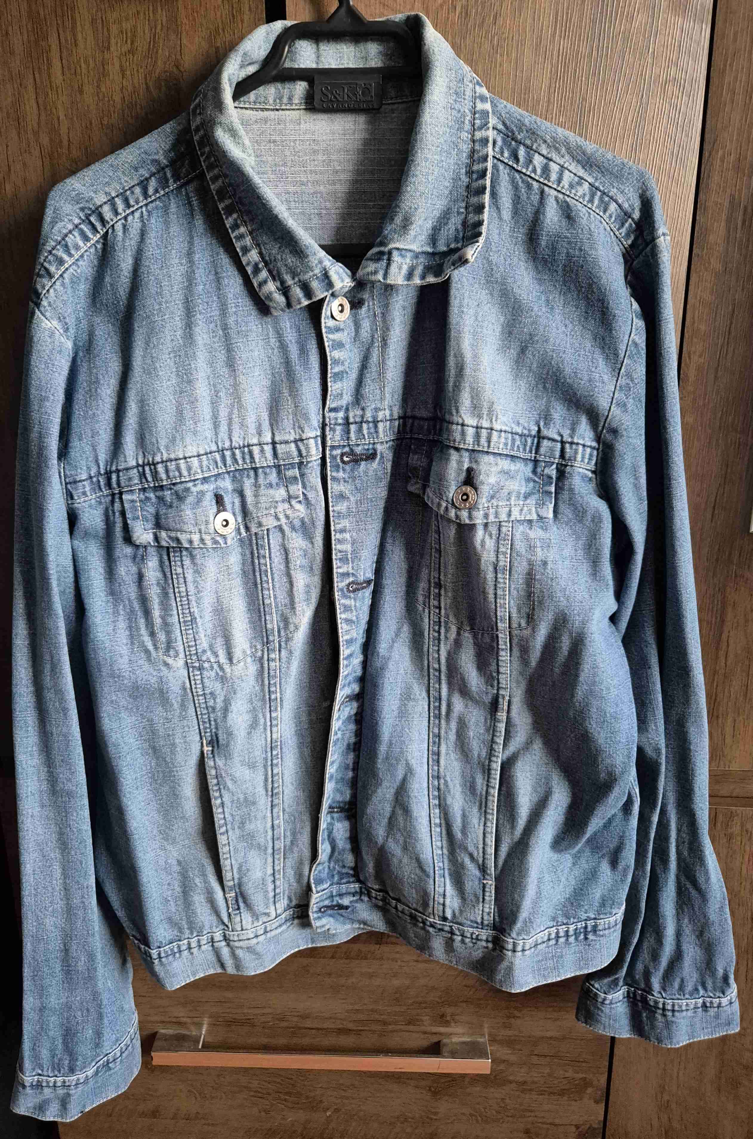 Chaqueta de mezclilla azul vintage - miniatura 1