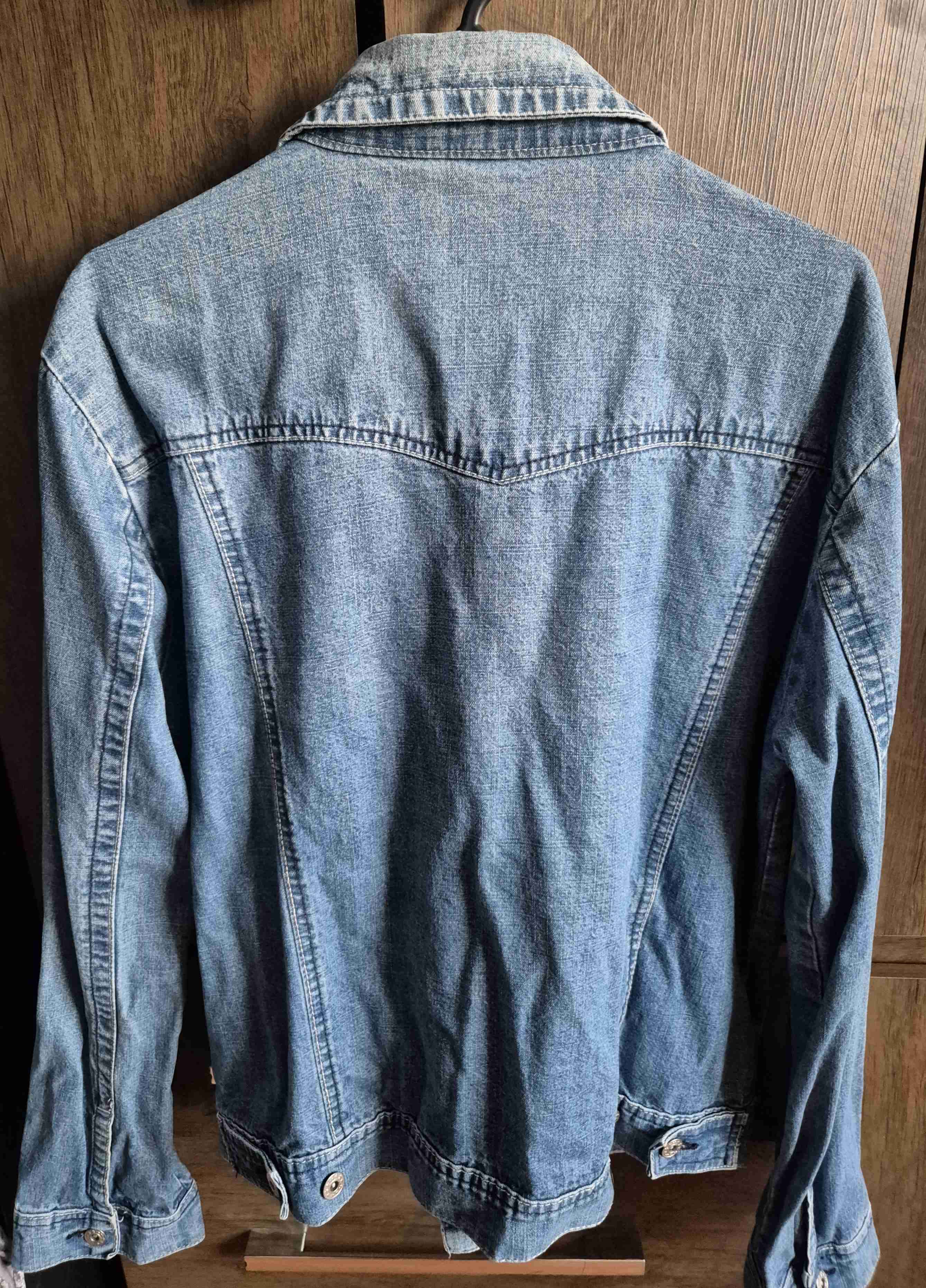 Chaqueta de mezclilla azul vintage - miniatura 2