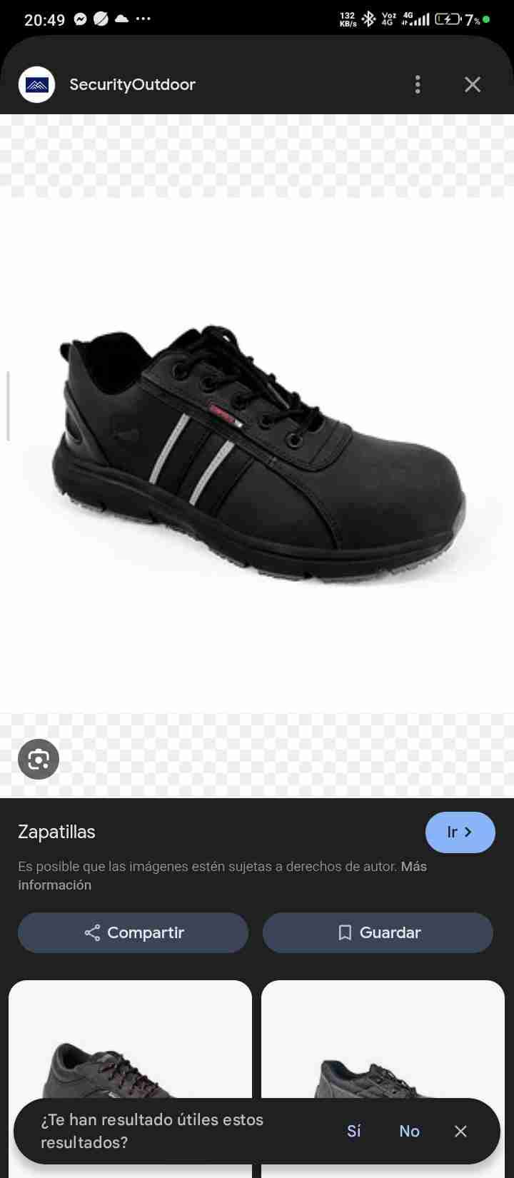 Zapato de seguridad negro