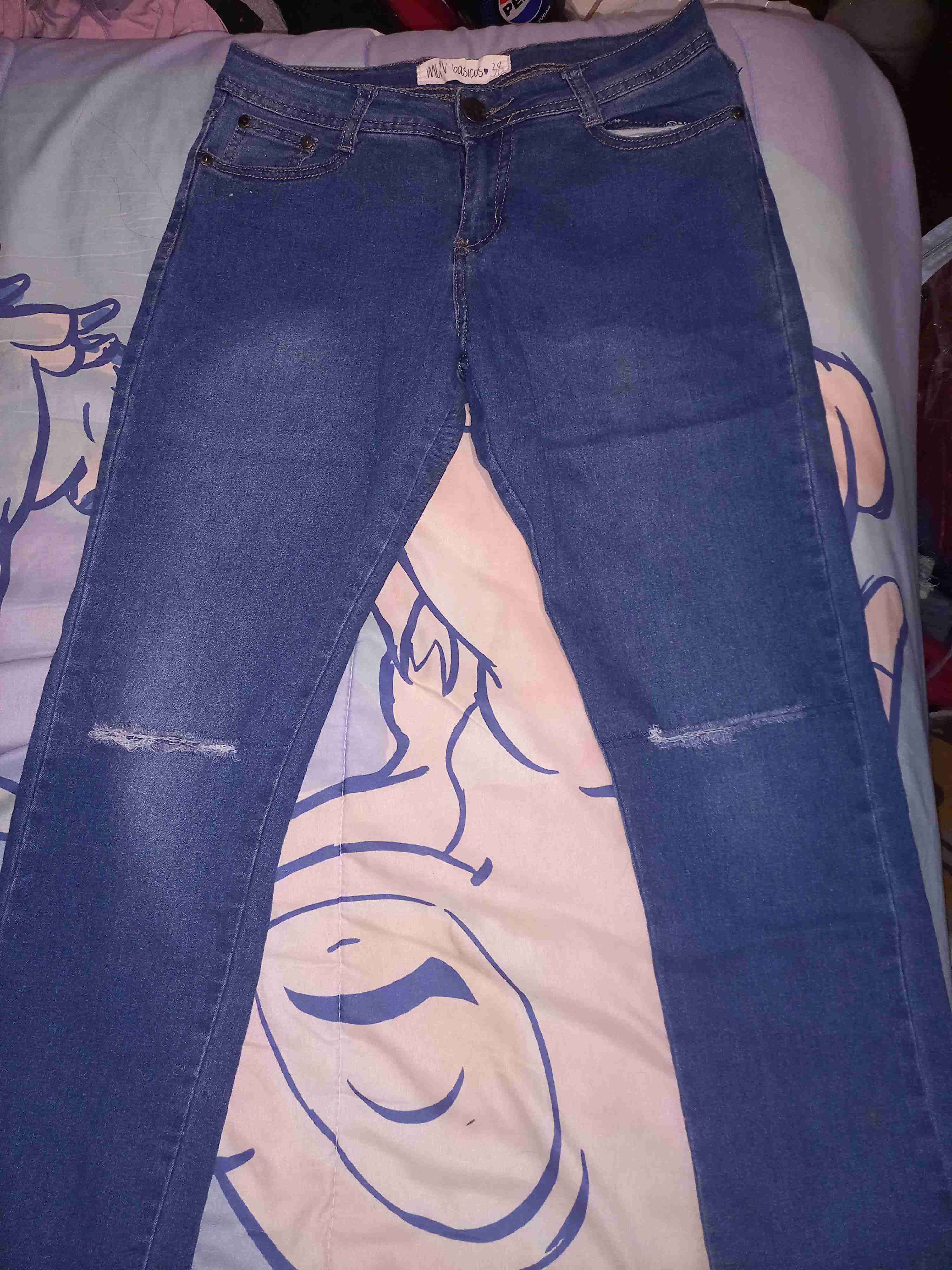 Jeans azul para mujer - miniatura 1