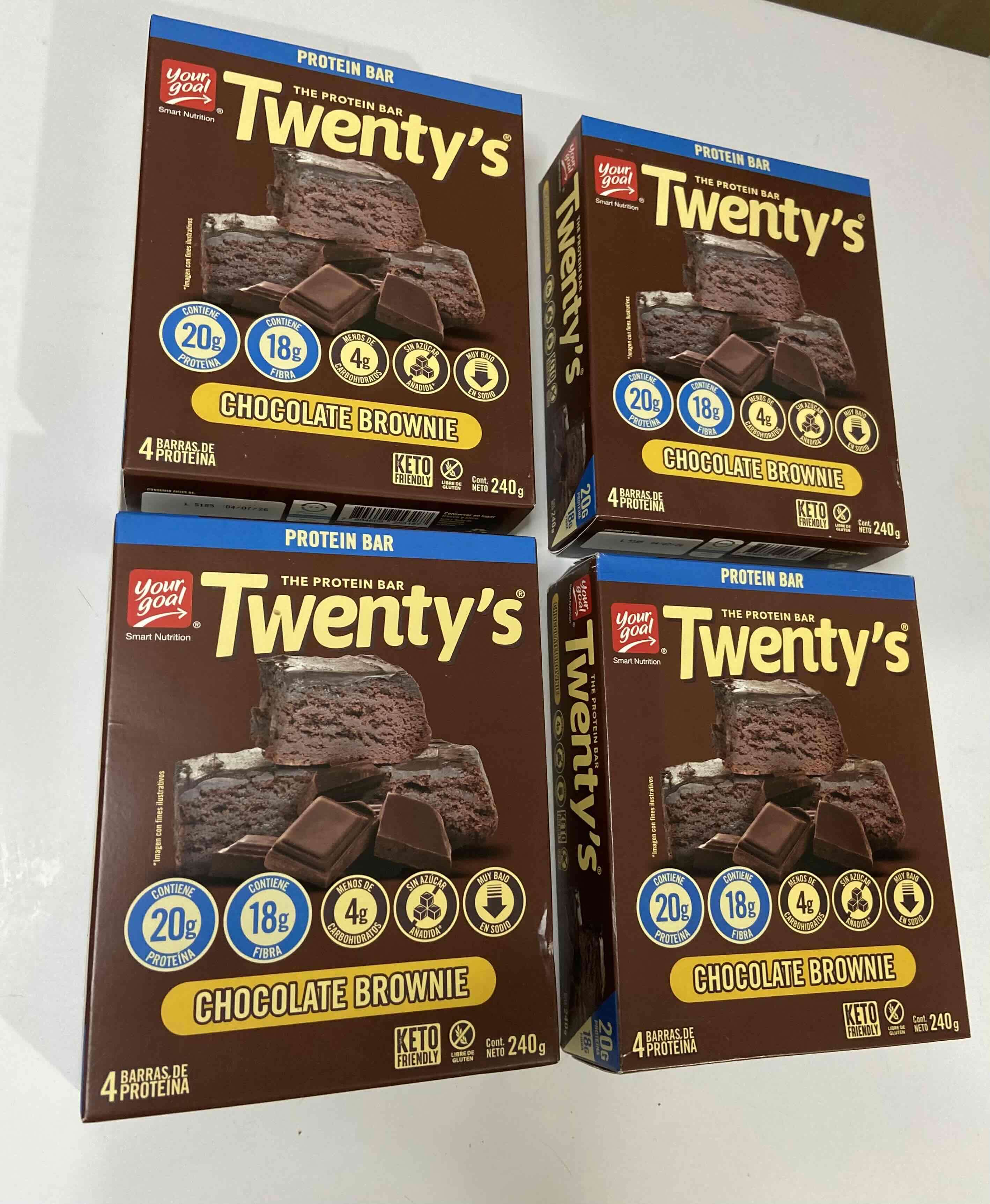 Barras de proteína chocolate brownie