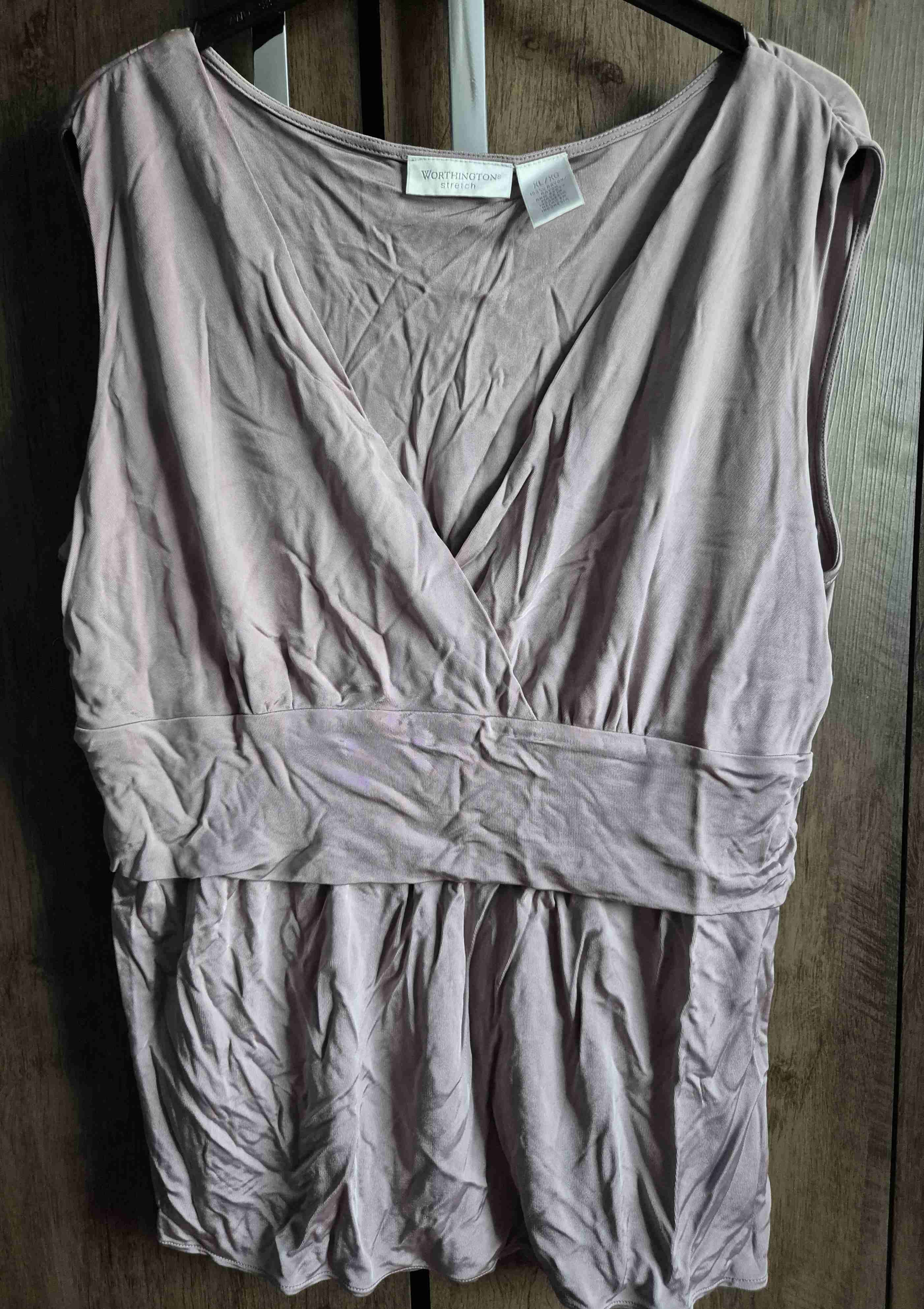 Blusa sin mangas rosa Worthington - miniatura 1