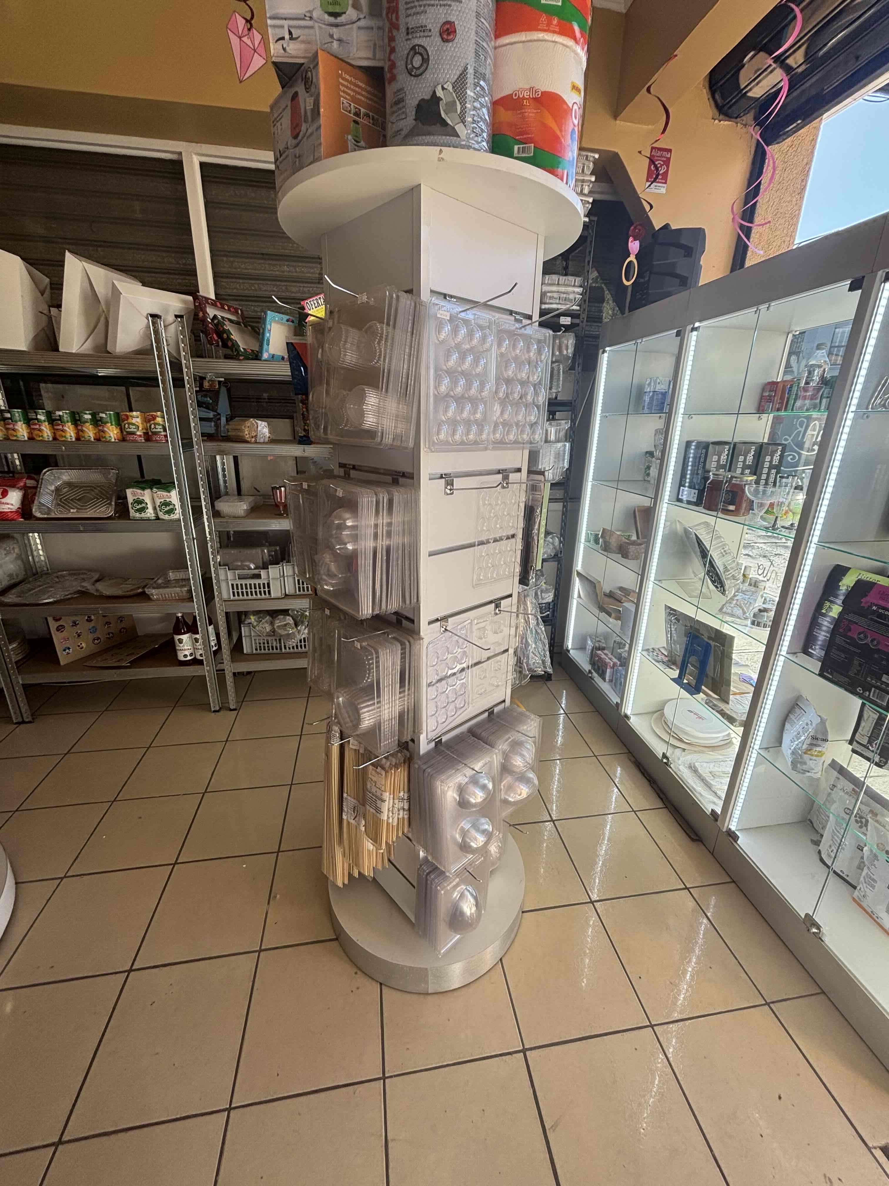 Mueble Exhibidor Giratorio ranurado reforzado 1.8m - miniatura 1