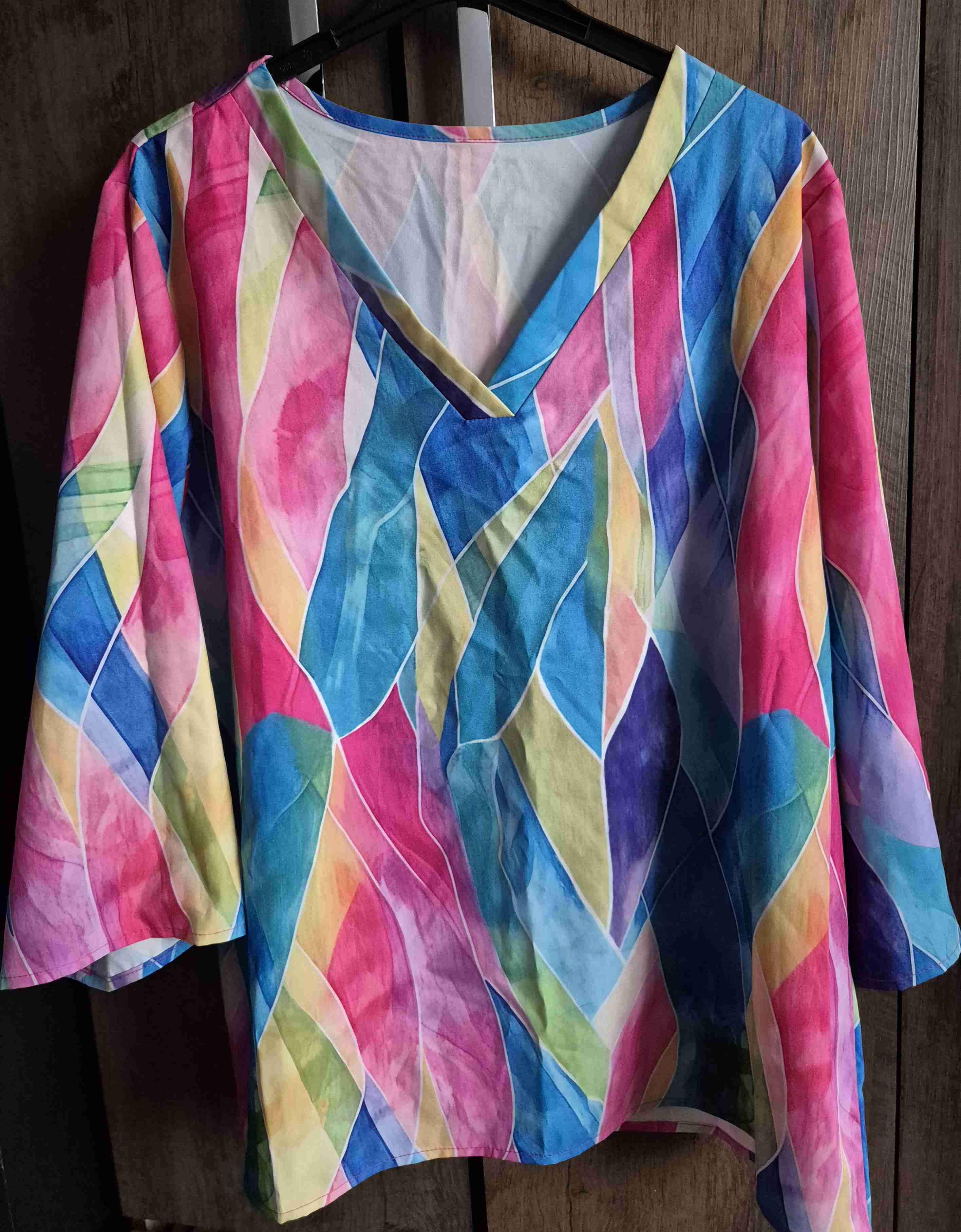Blusa colorida estampada - miniatura 1