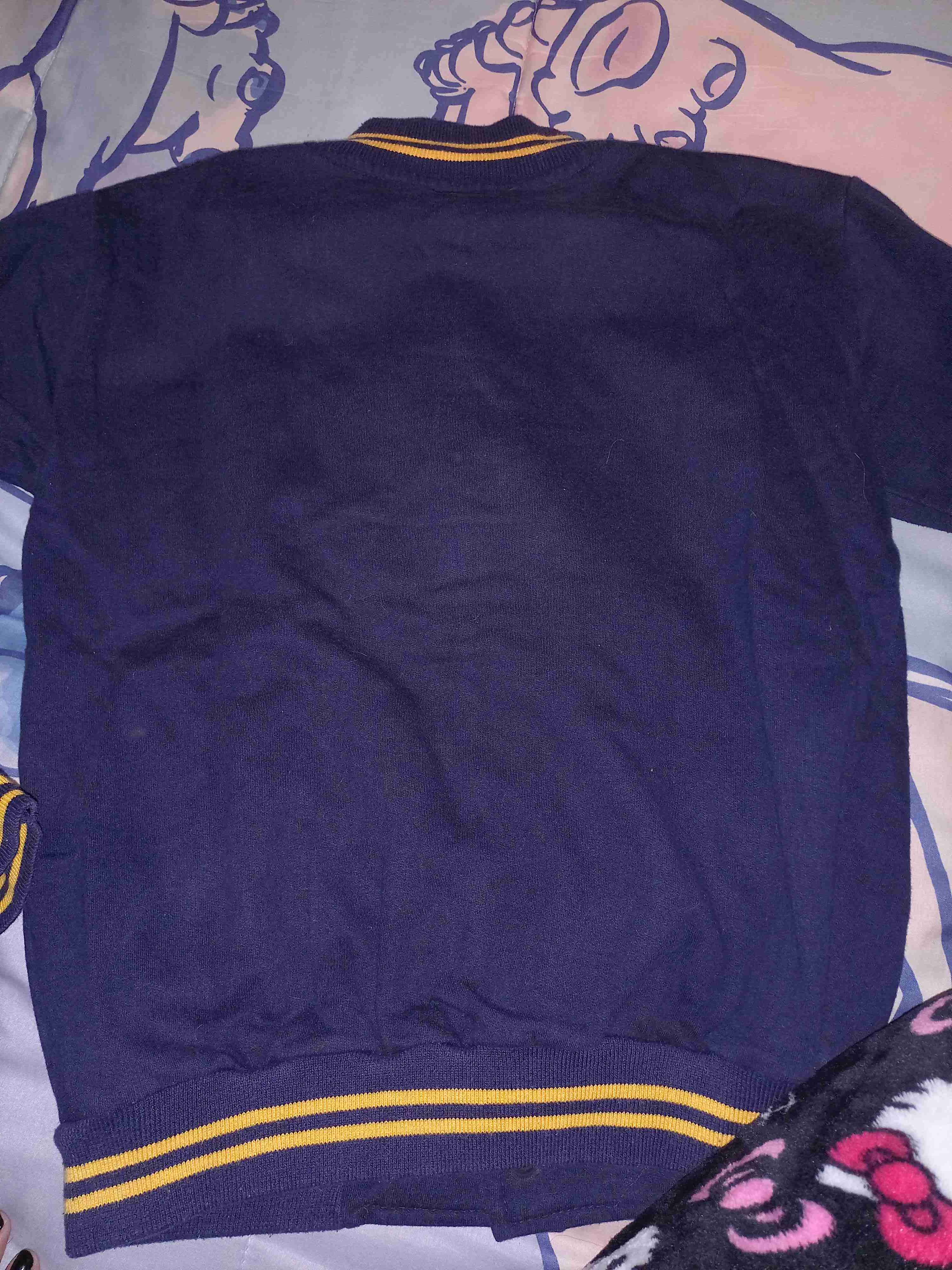 Chaqueta varsity azul con letras - miniatura 2