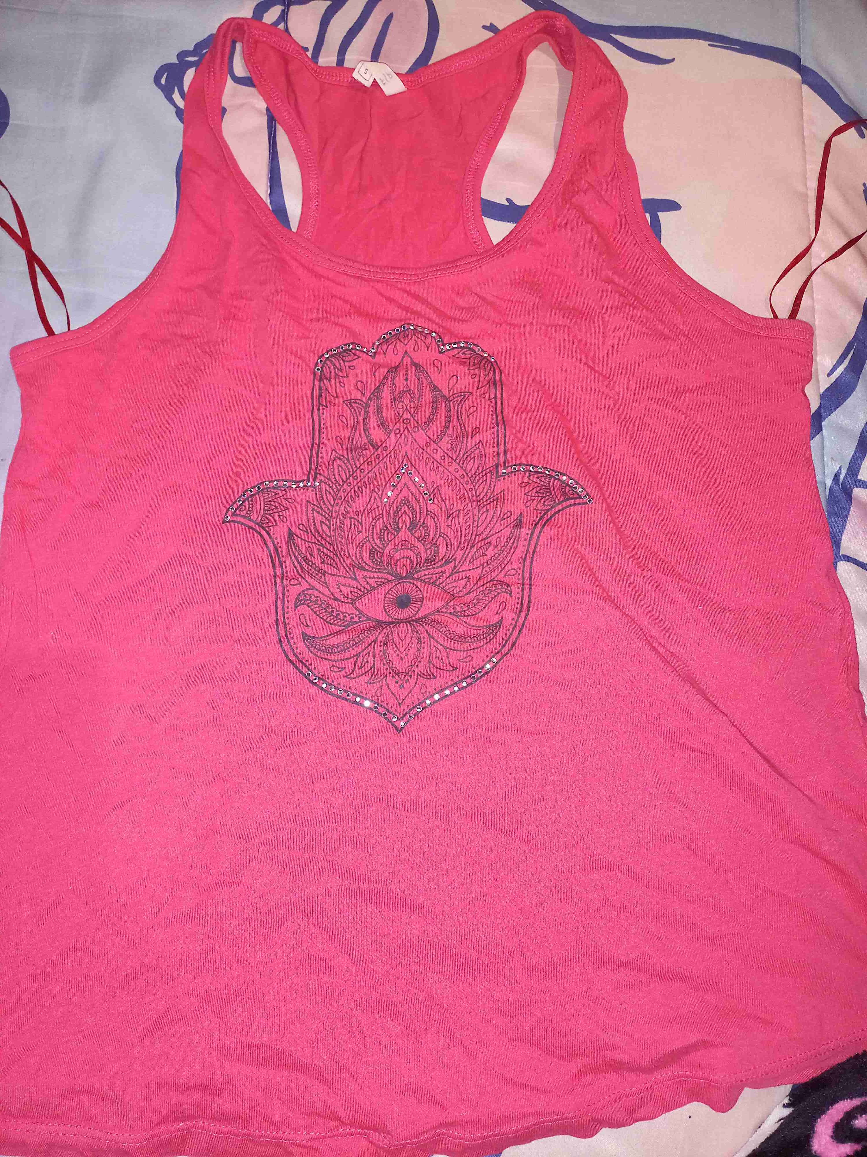 Polera sin mangas rosada - miniatura 1