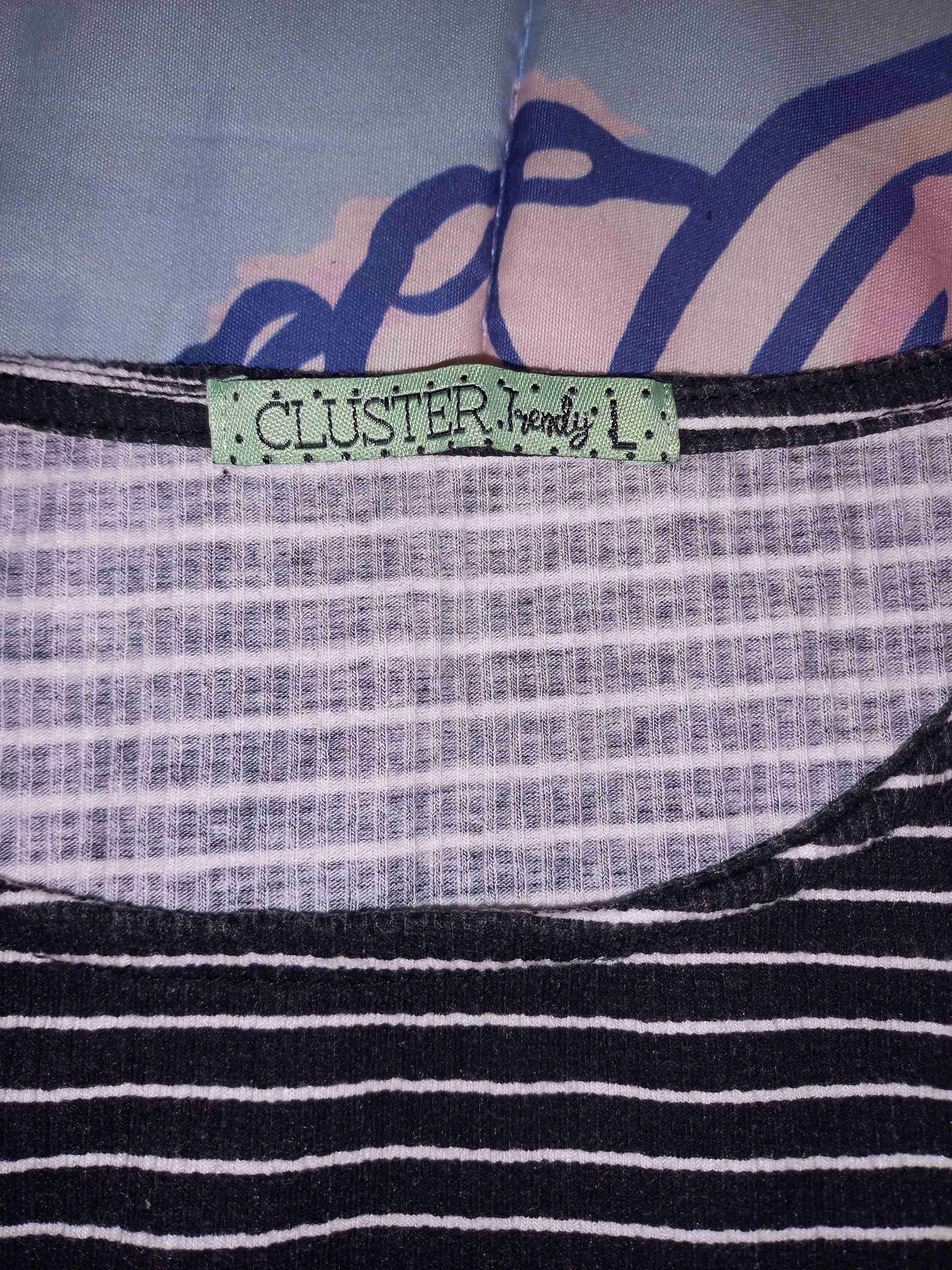 Polera rayada manga larga negra - miniatura 2