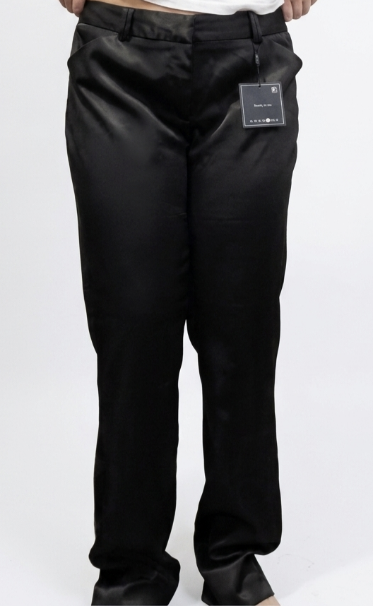 Pantalón negro elegante Alaniz - miniatura 2