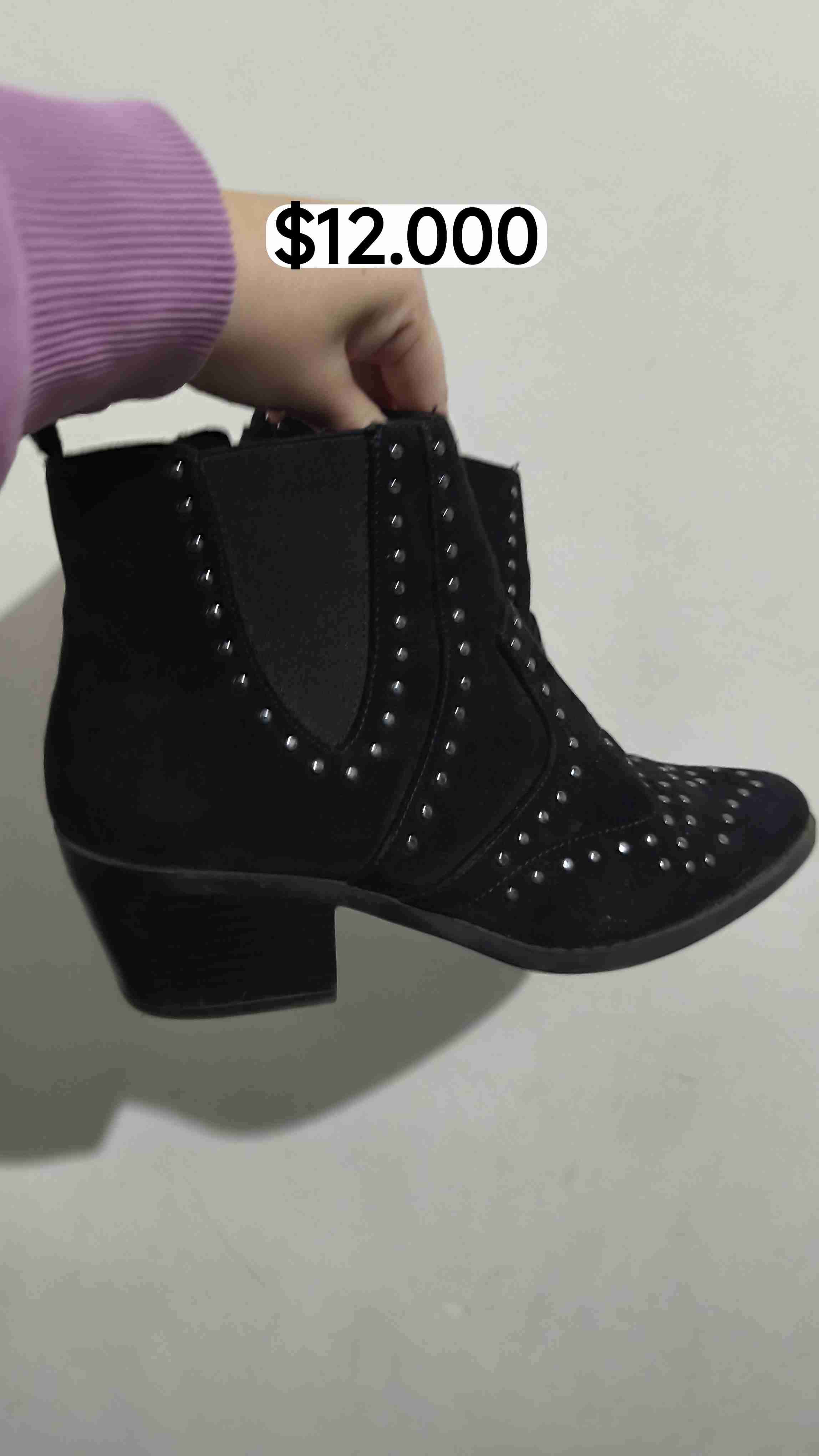 Botines negros con tachas Alaniz - miniatura 2
