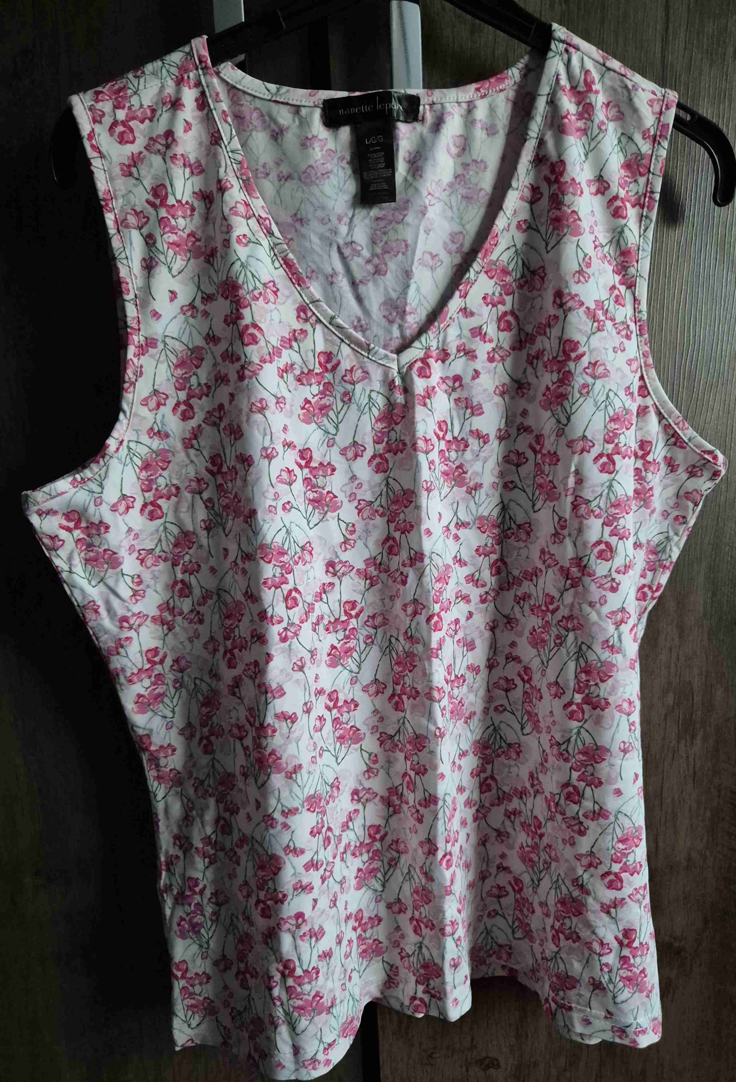 Blusa floral sin mangas - miniatura 1
