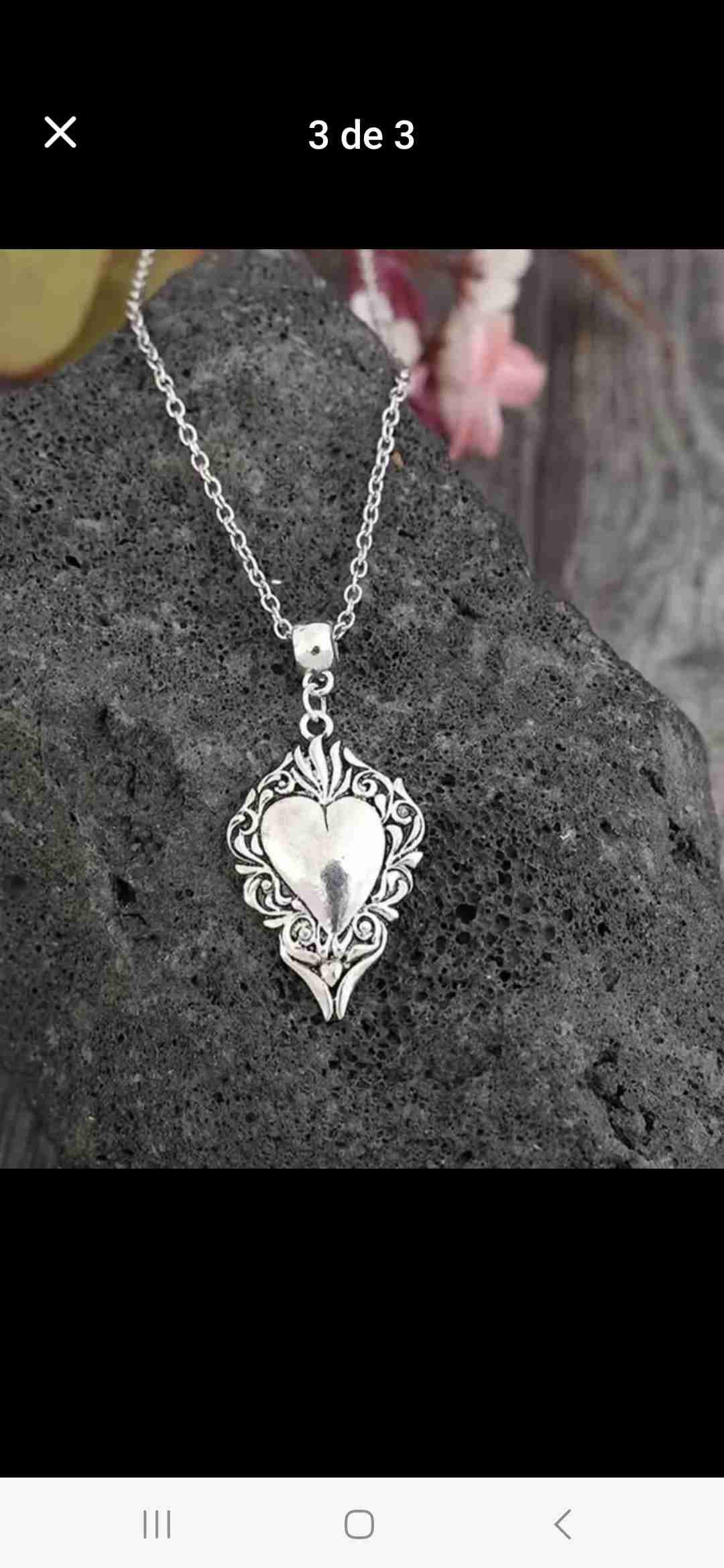 collar con colgante de corazón - miniatura 4