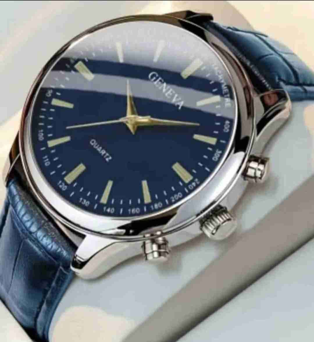 Reloj Geneva azul cuero - miniatura 1