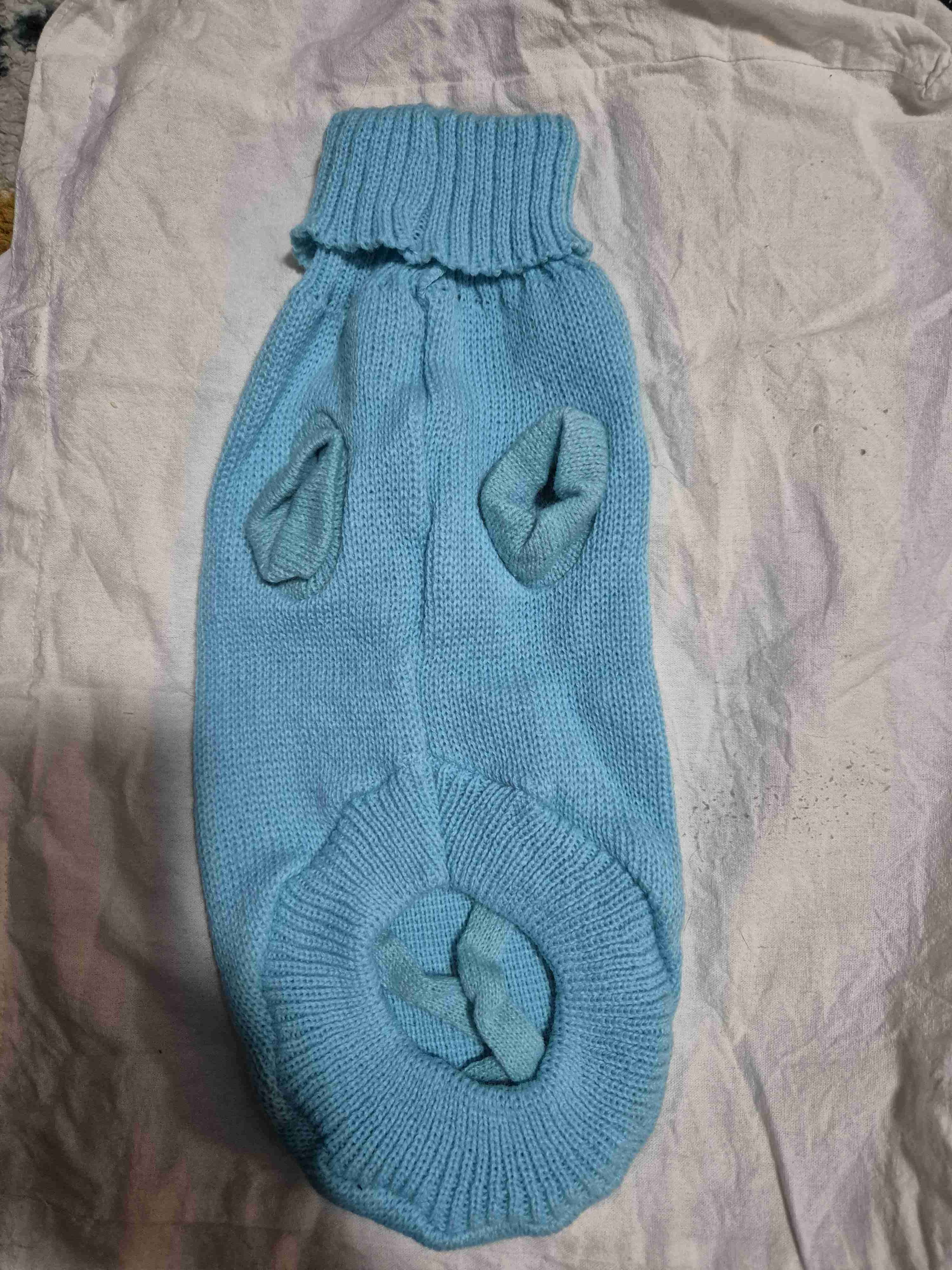 Suéter azul para perro talla L - miniatura 2