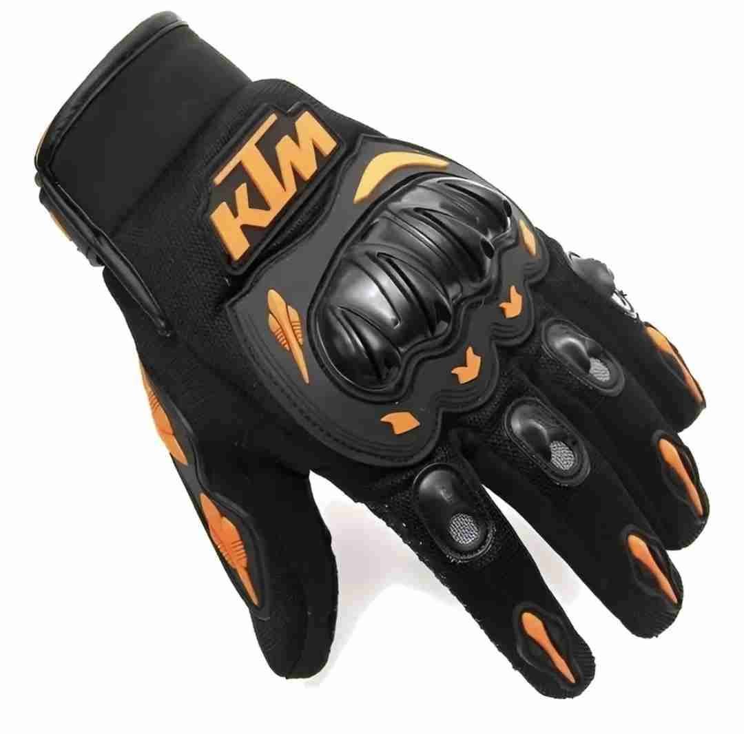 Guantes negros KTM para moto - miniatura 2