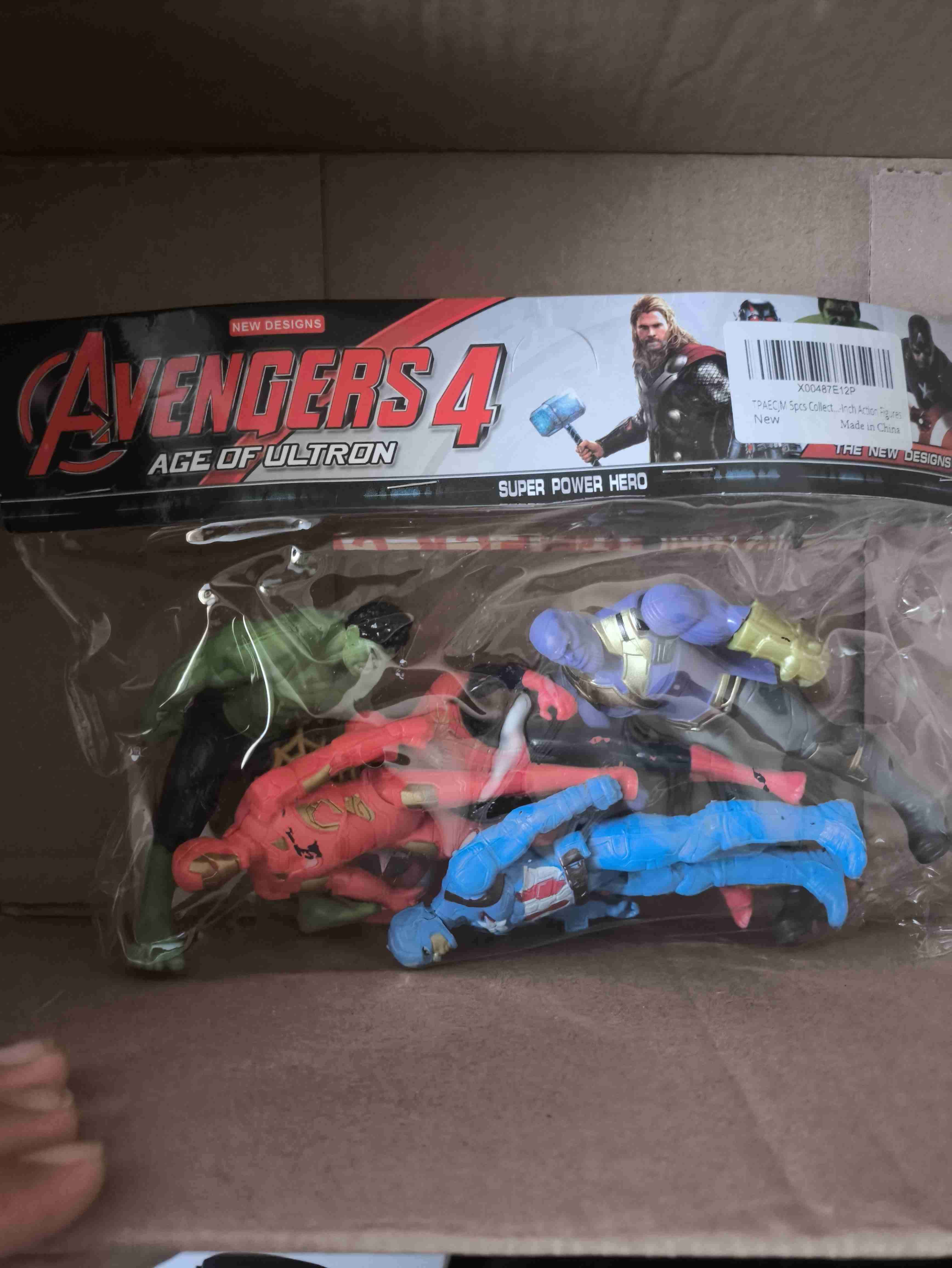 Set de 5 figuras de acción Avengers (Superhéroes)