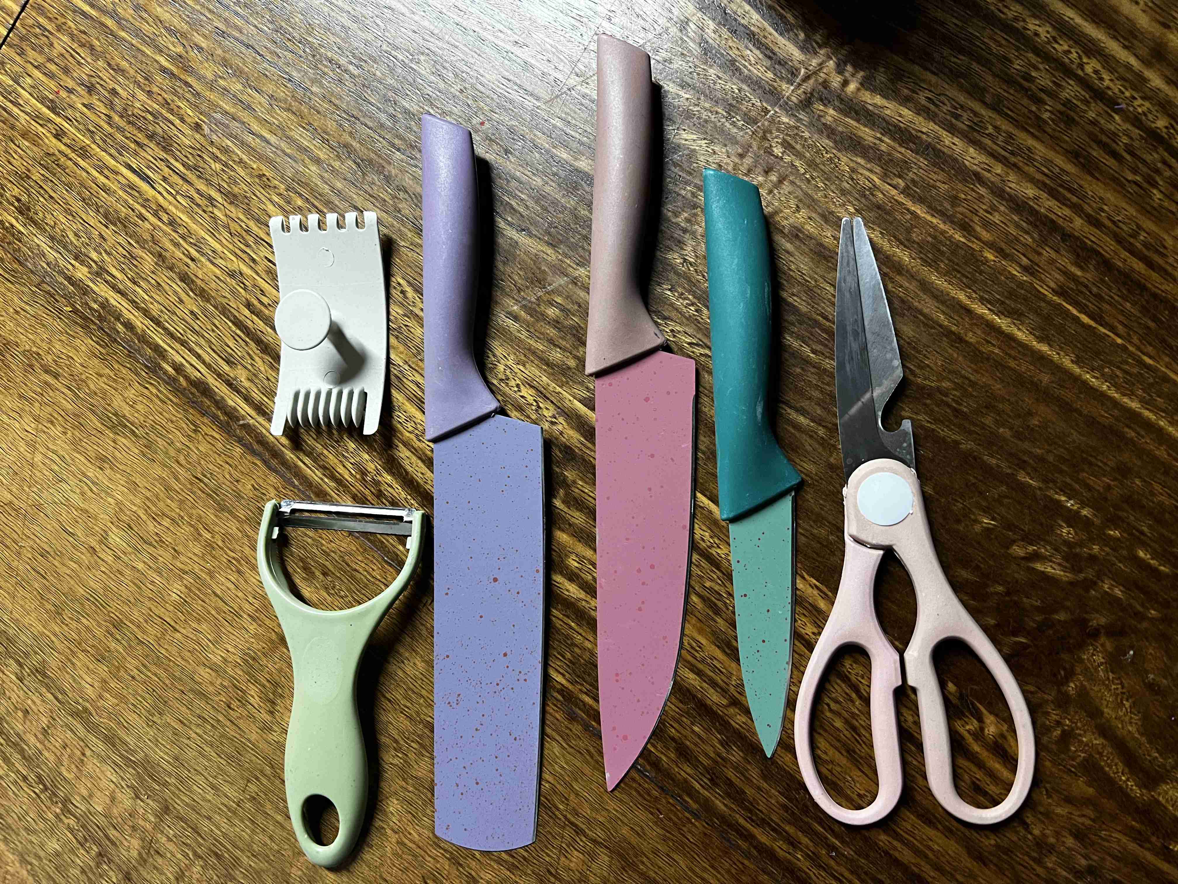 Set de utensilios de cocina coloridos - miniatura 1