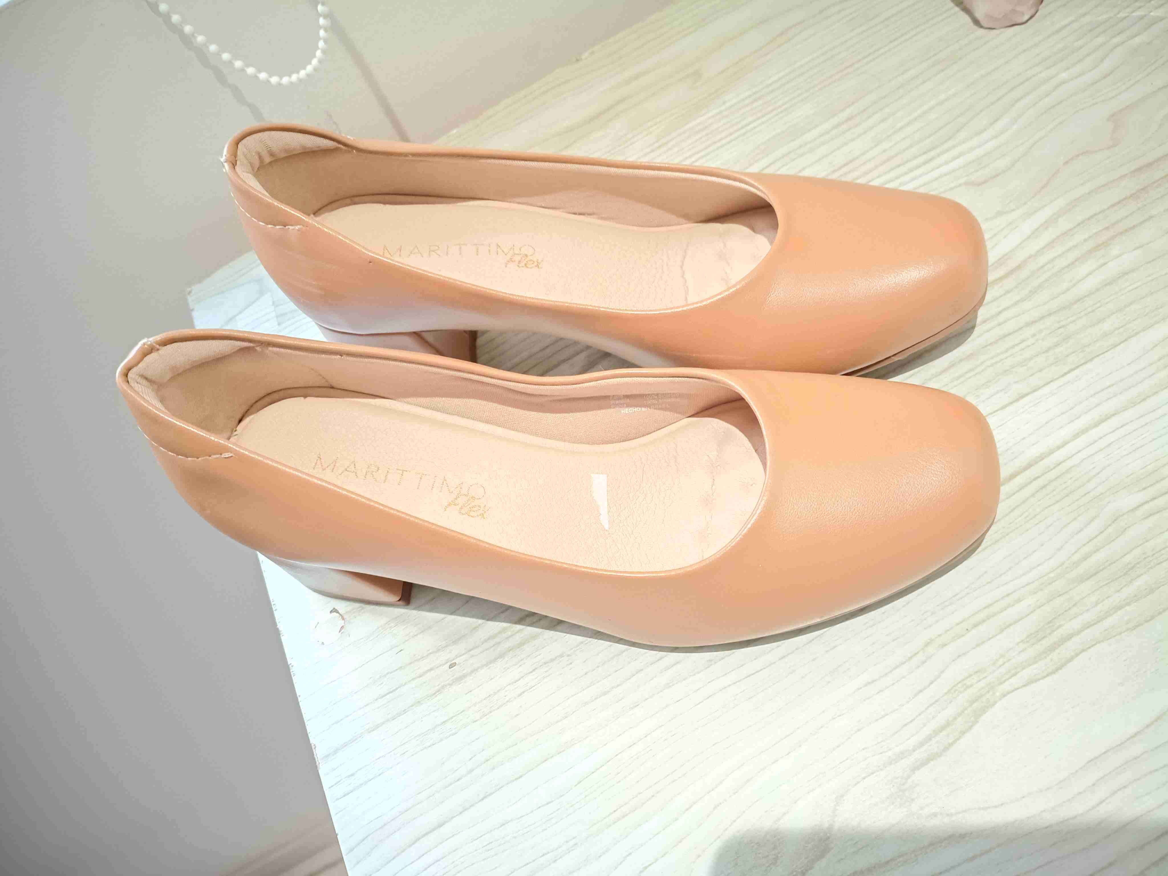 Zapatos estilo ballerina nude - miniatura 1