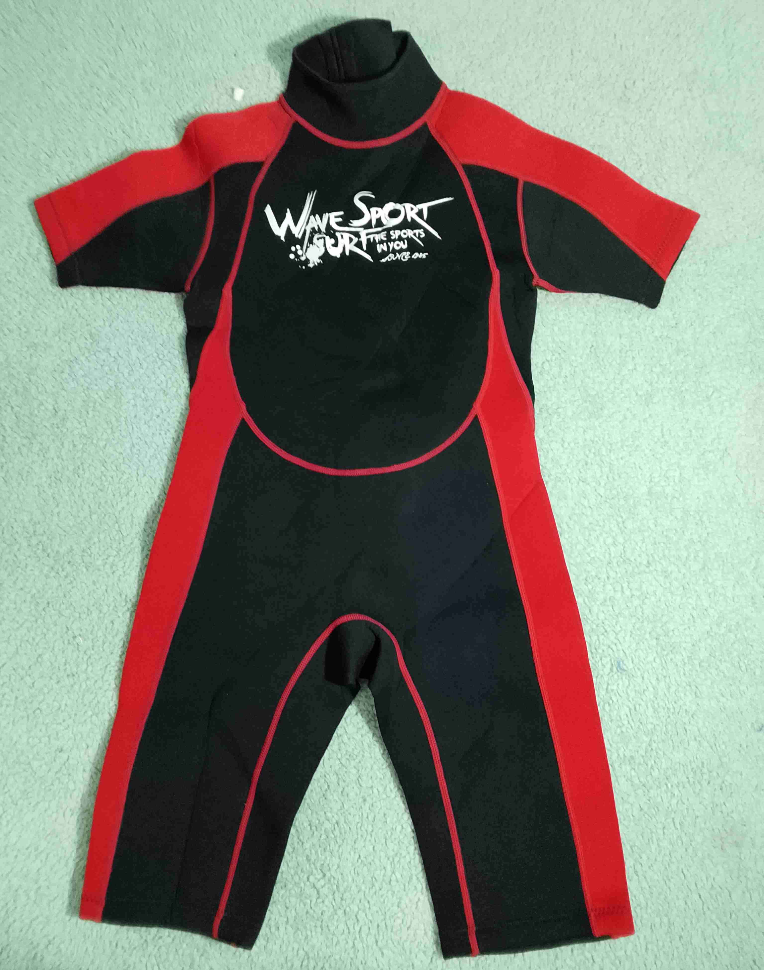 Traje neopreno Wave Sport negro y rojo