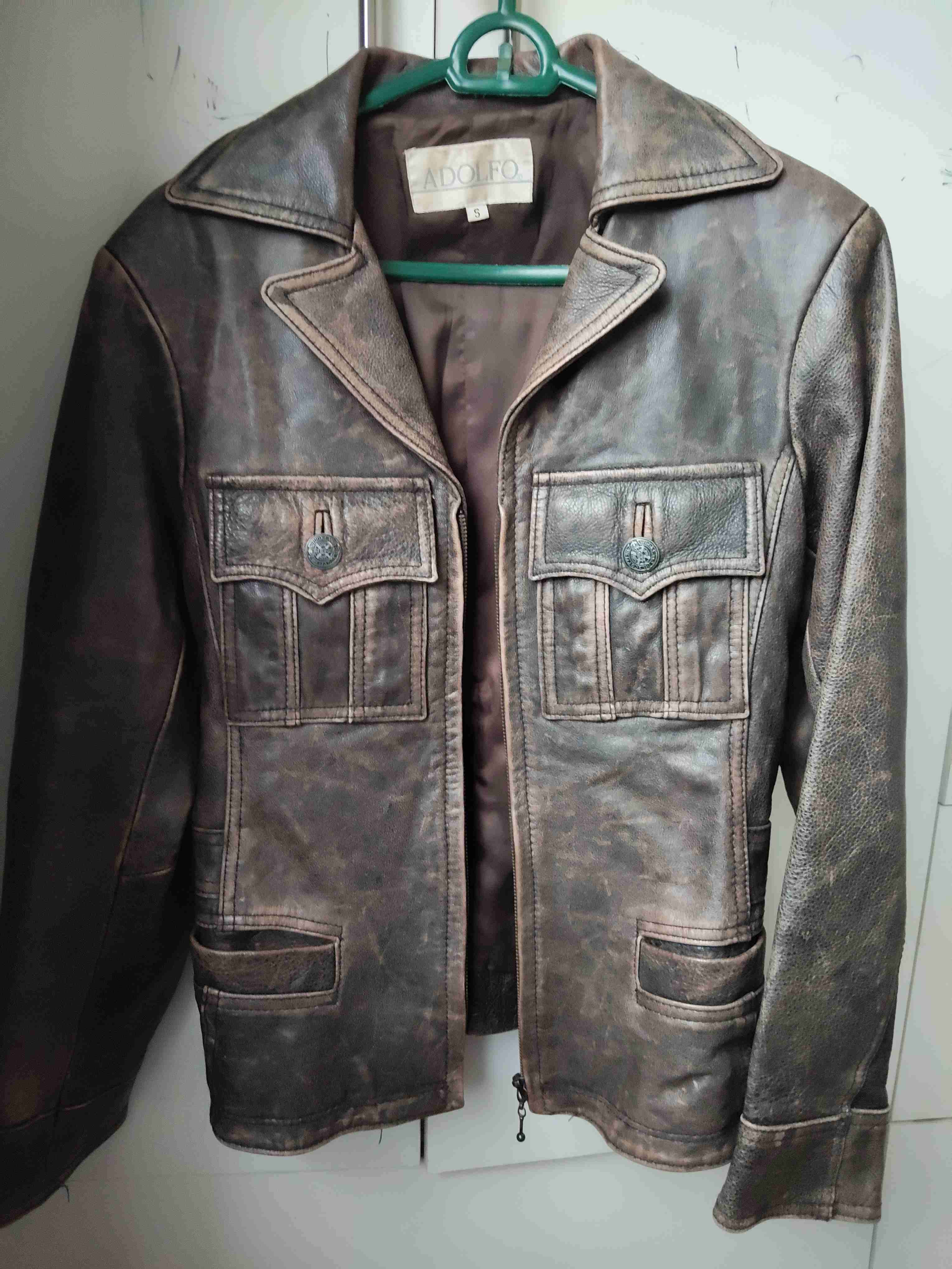 Chaqueta de cuero envejecido - miniatura 1