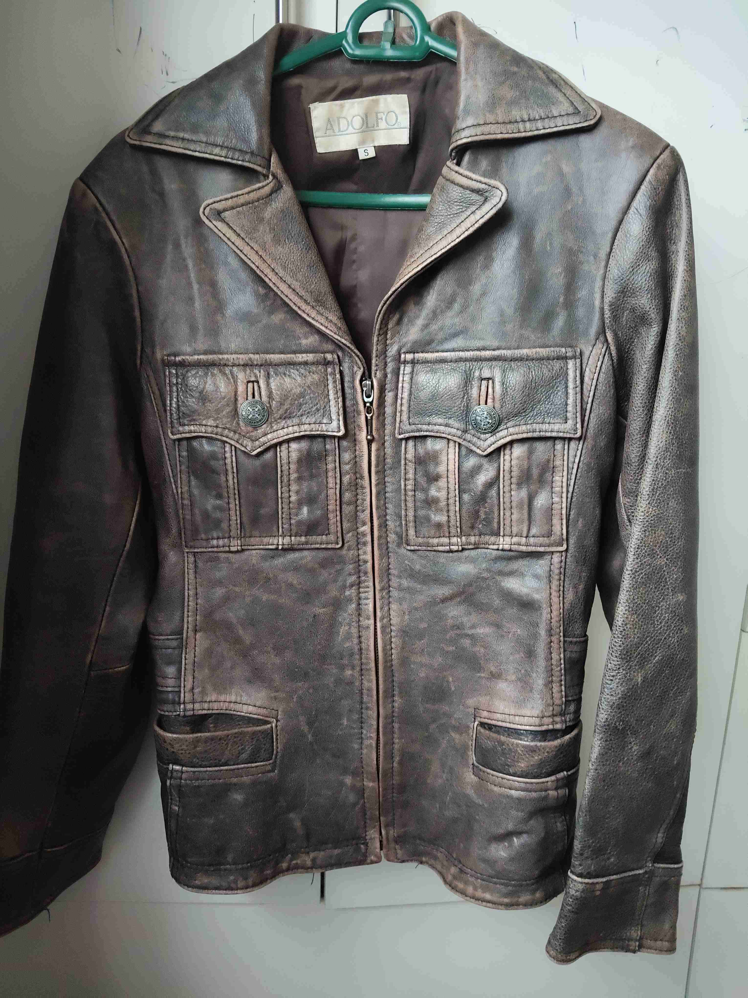 Chaqueta de cuero envejecido - miniatura 2