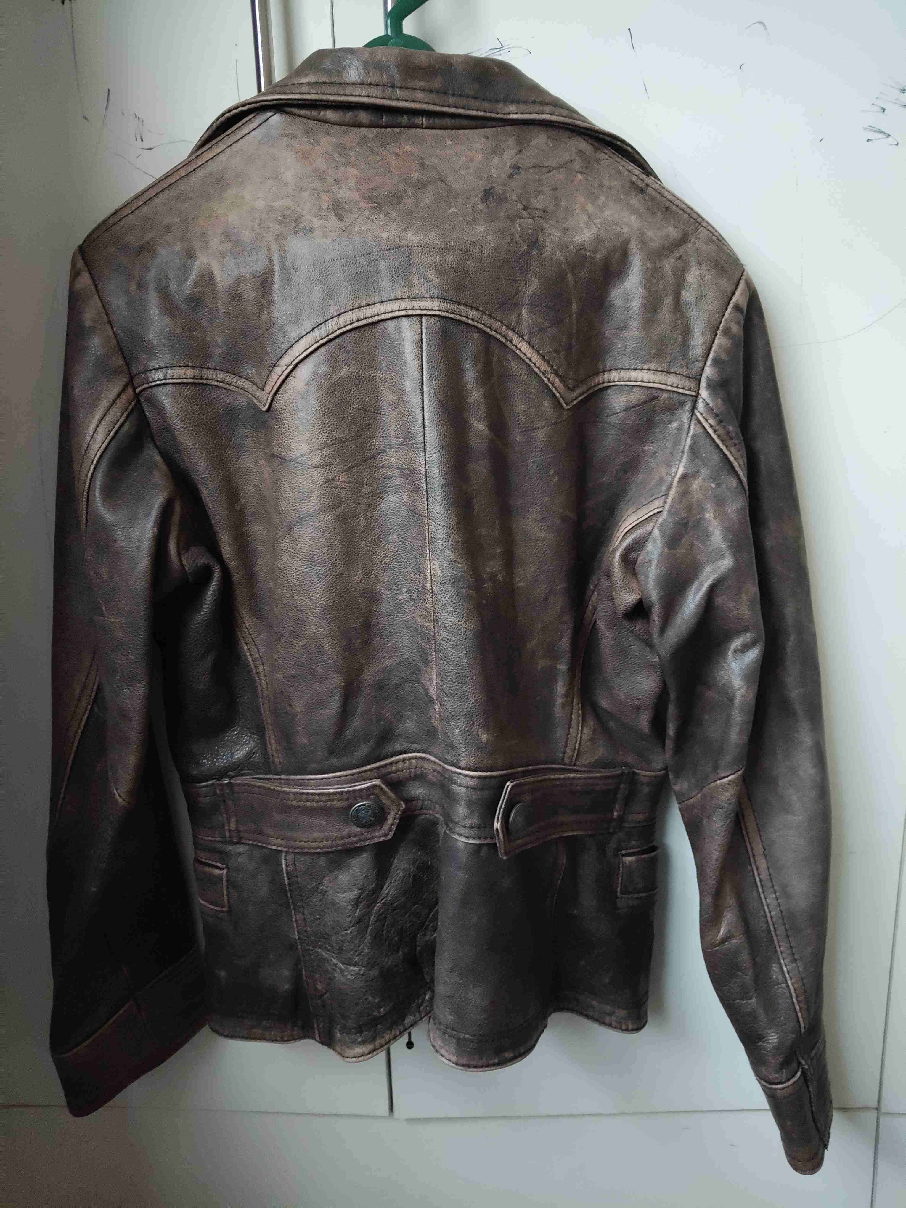 Chaqueta de cuero envejecido - miniatura 3