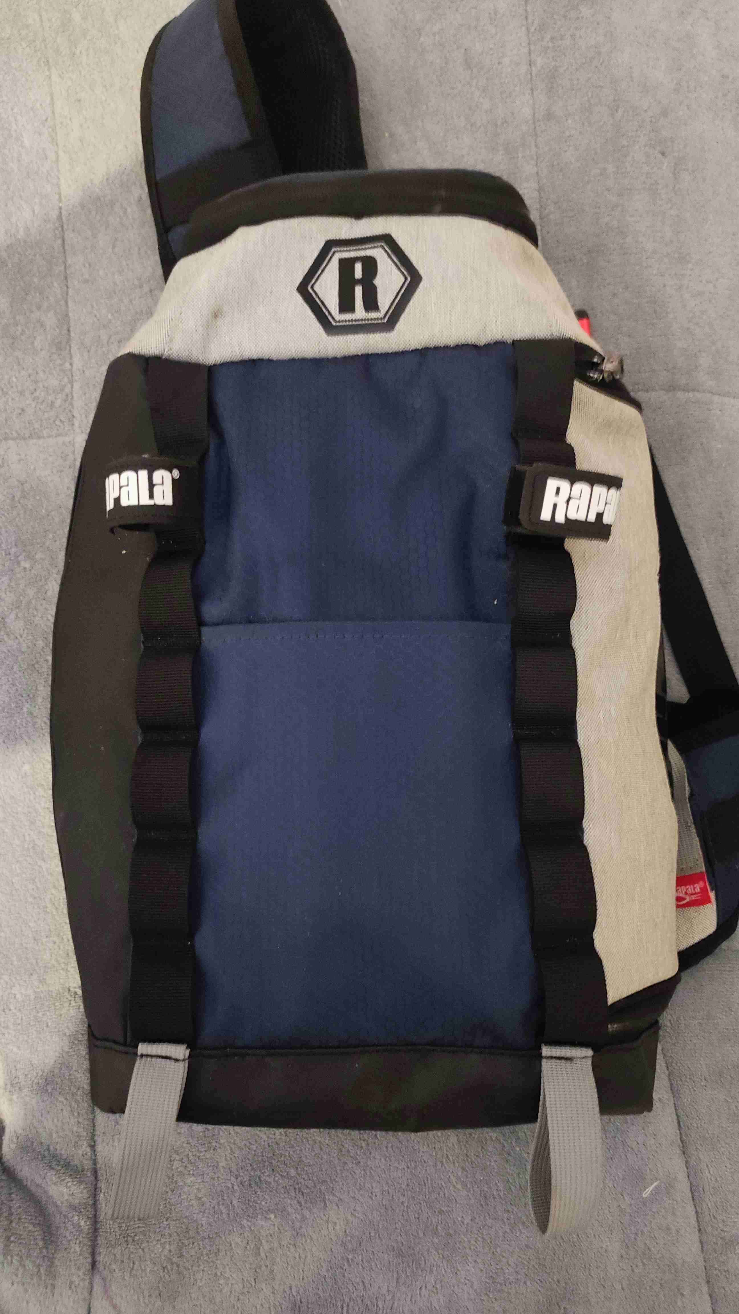 Mochila de pesca Rapala azul y gris - miniatura 1