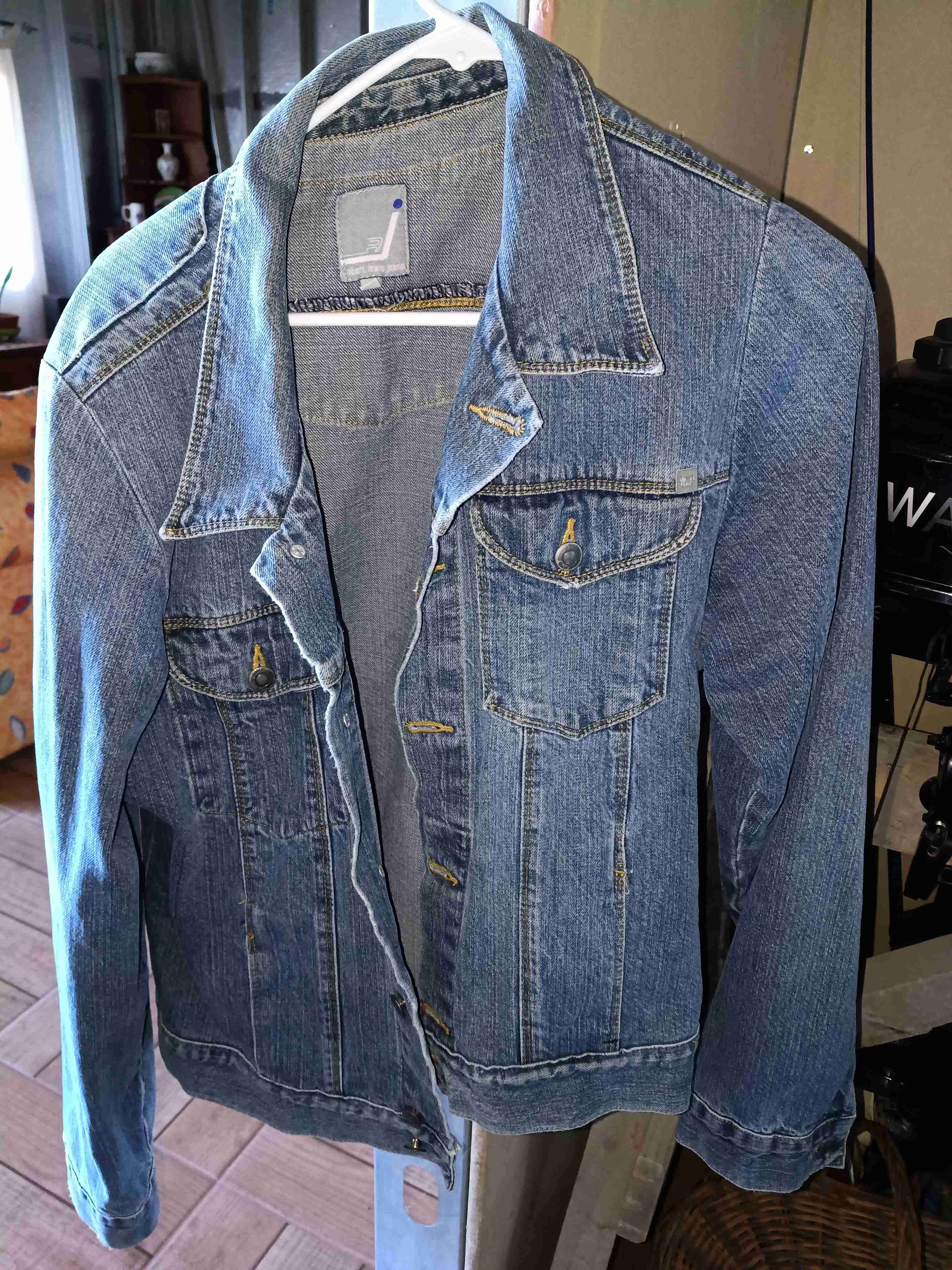 Chaqueta de mezclilla azul - miniatura 1