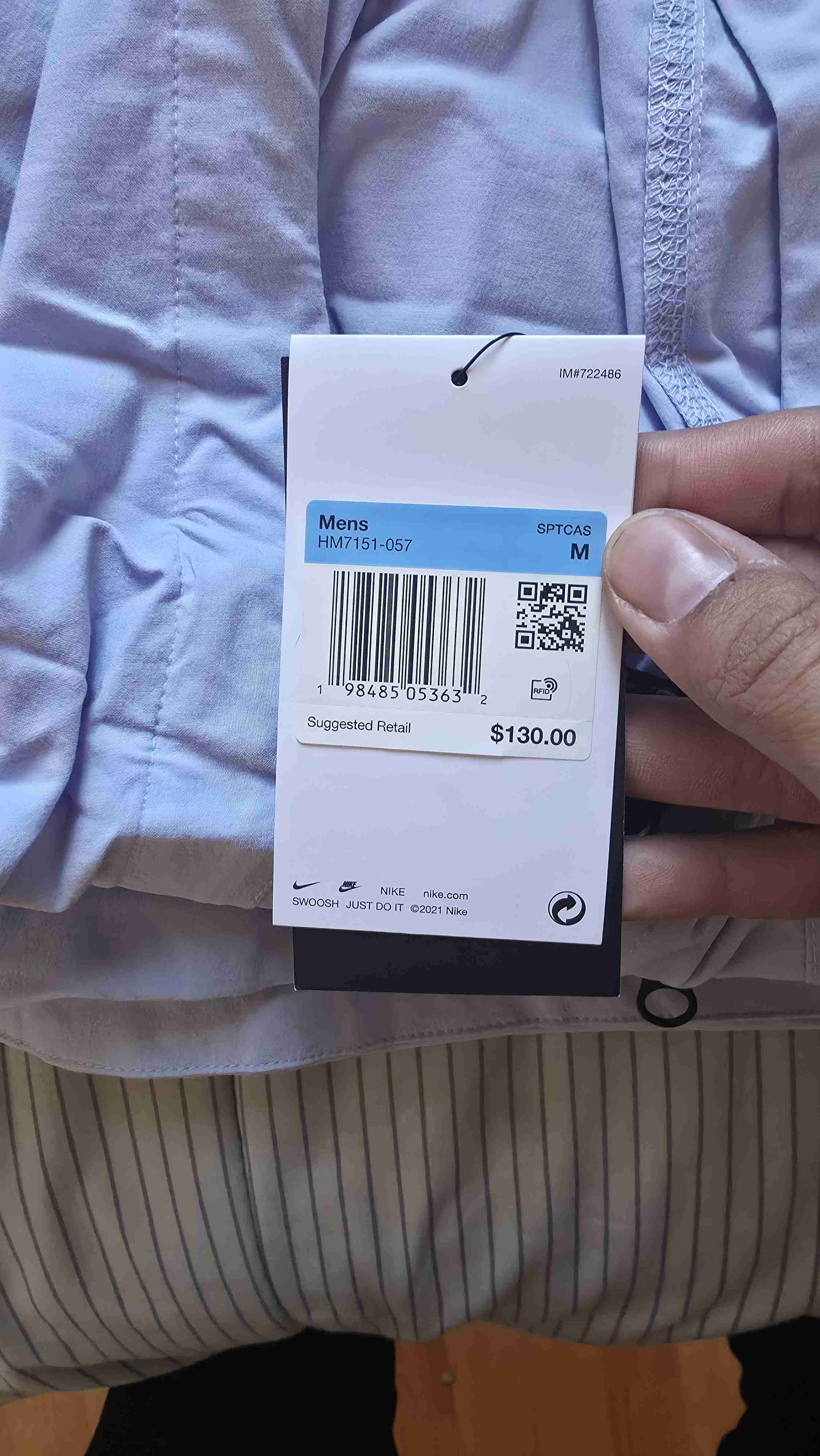 Chaqueta  Nike Tech Woven lavanda Hombre - miniatura 6