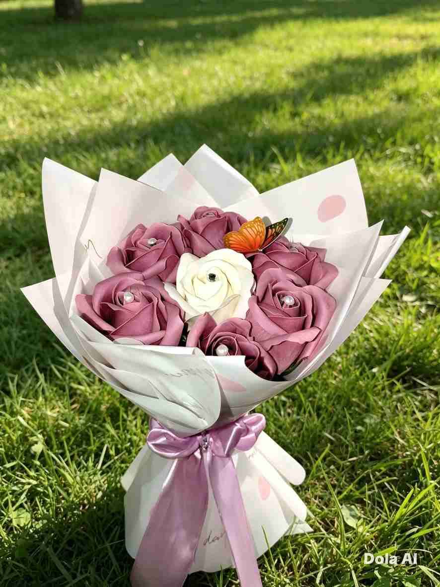 Ramo de rosas de jabon