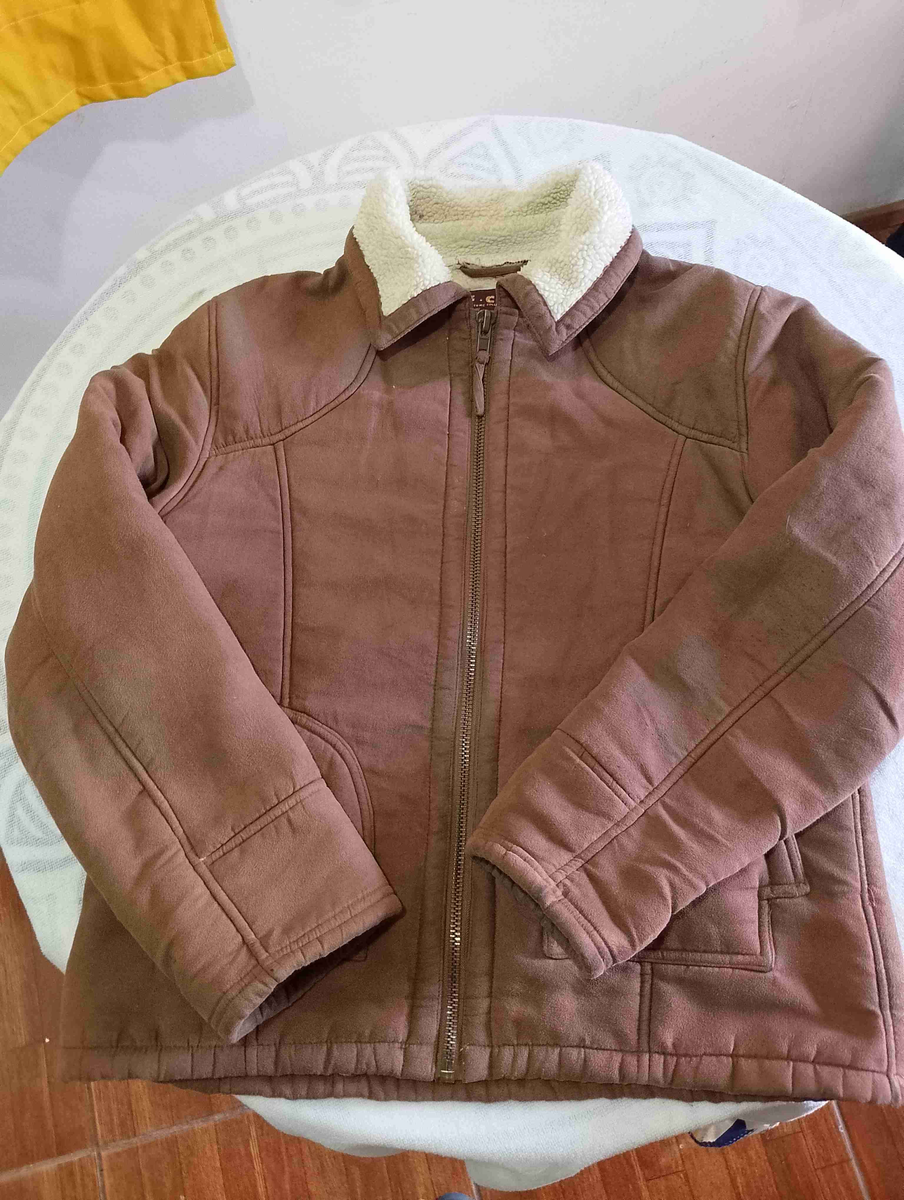 Chaqueta marrón con forro polar - miniatura 1