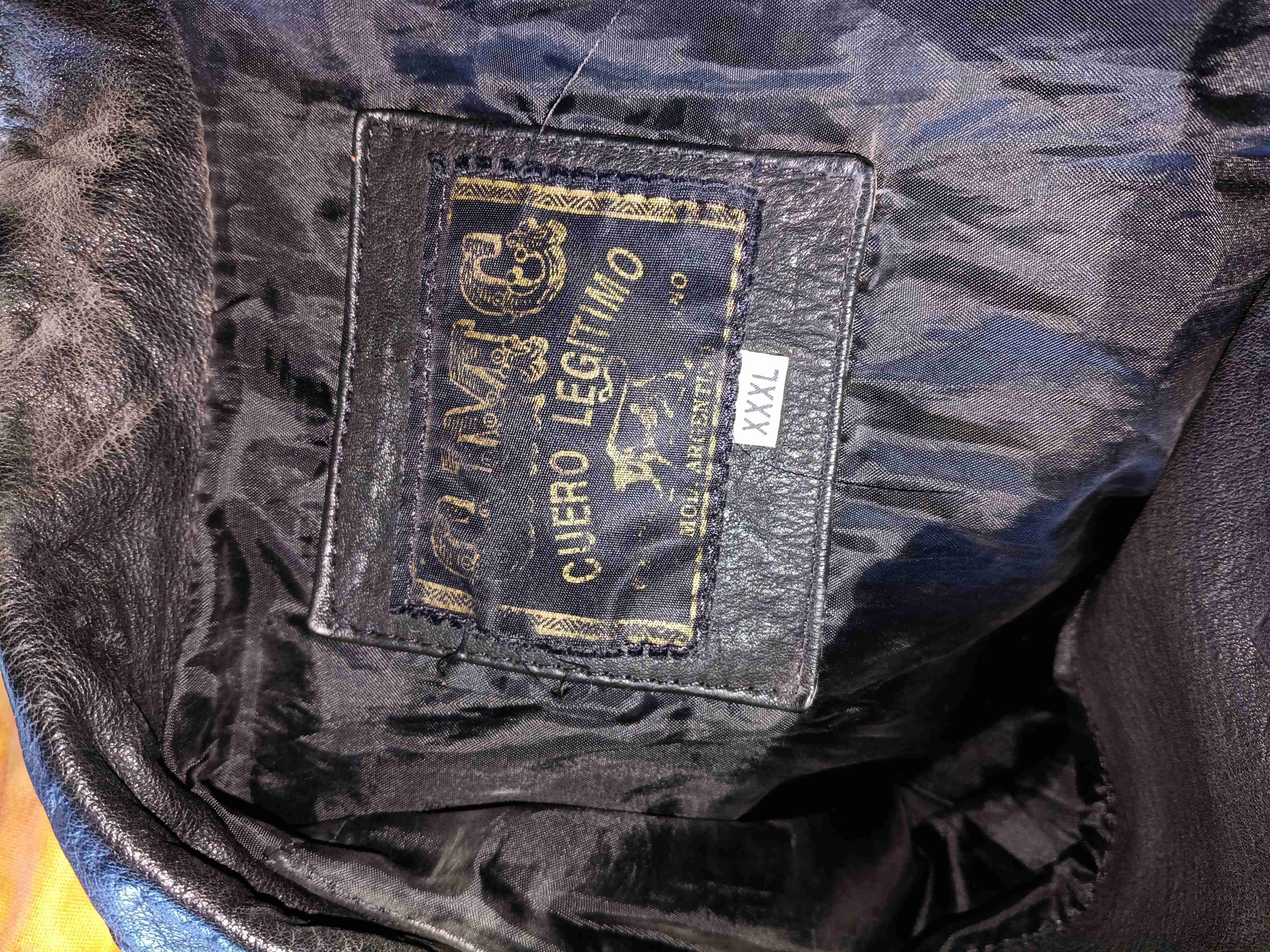 Chaqueta de cuero Negra - miniatura 3