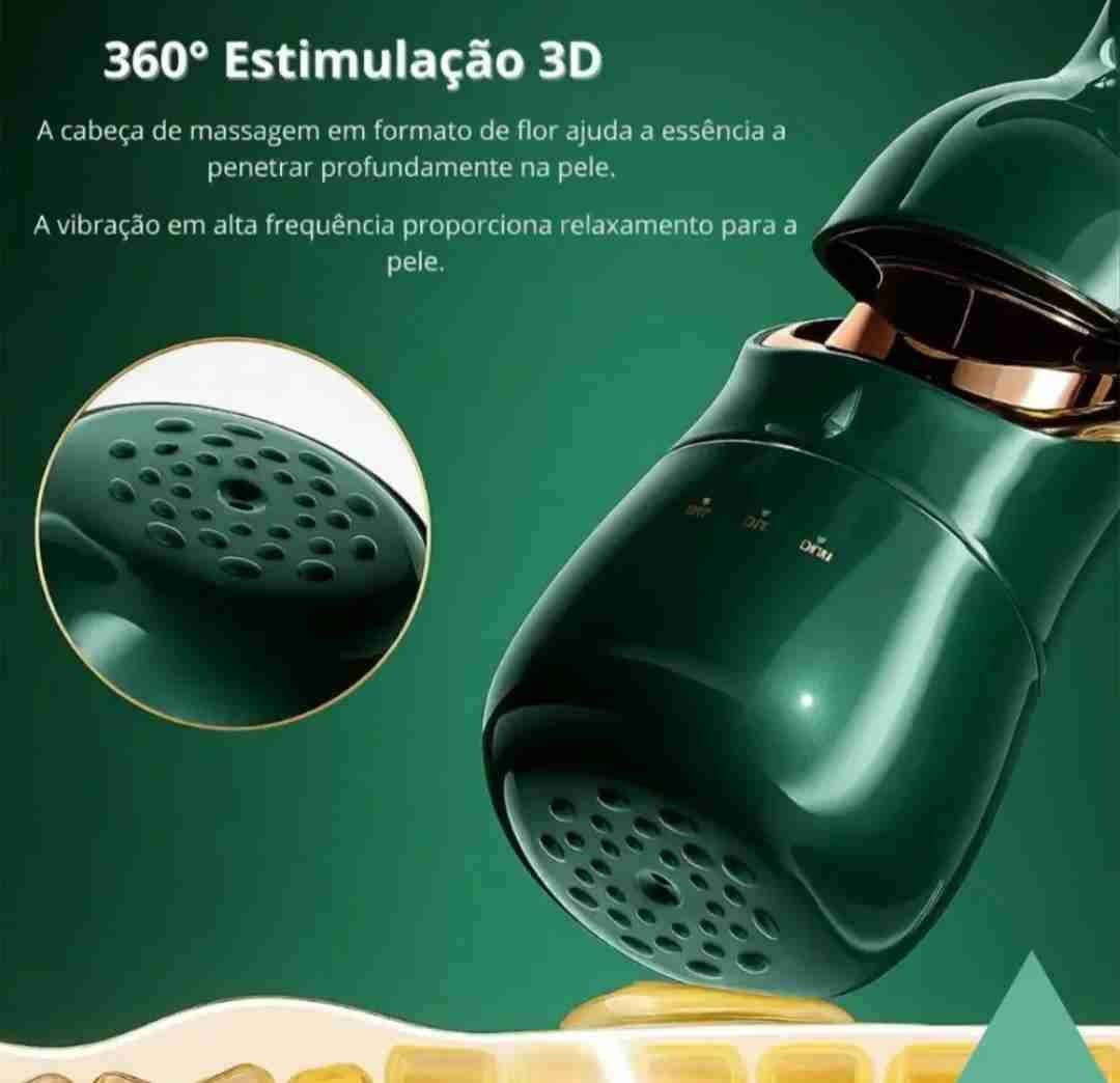 Masajeador facial eléctrico verde - miniatura 4