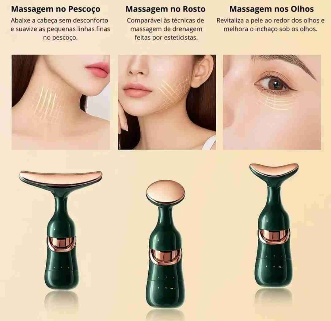 Masajeador facial eléctrico verde - miniatura 5