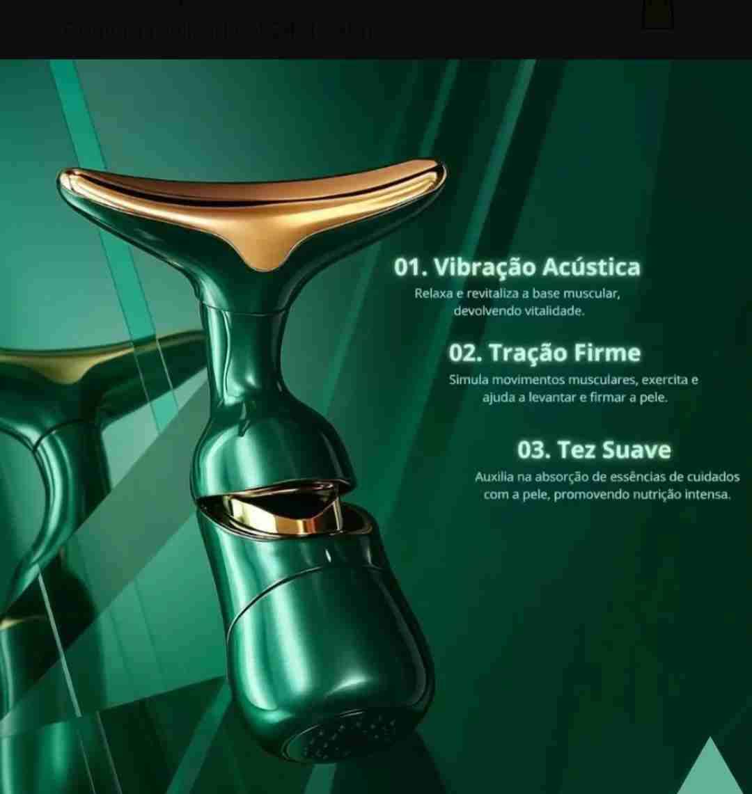 Masajeador facial eléctrico verde - miniatura 6