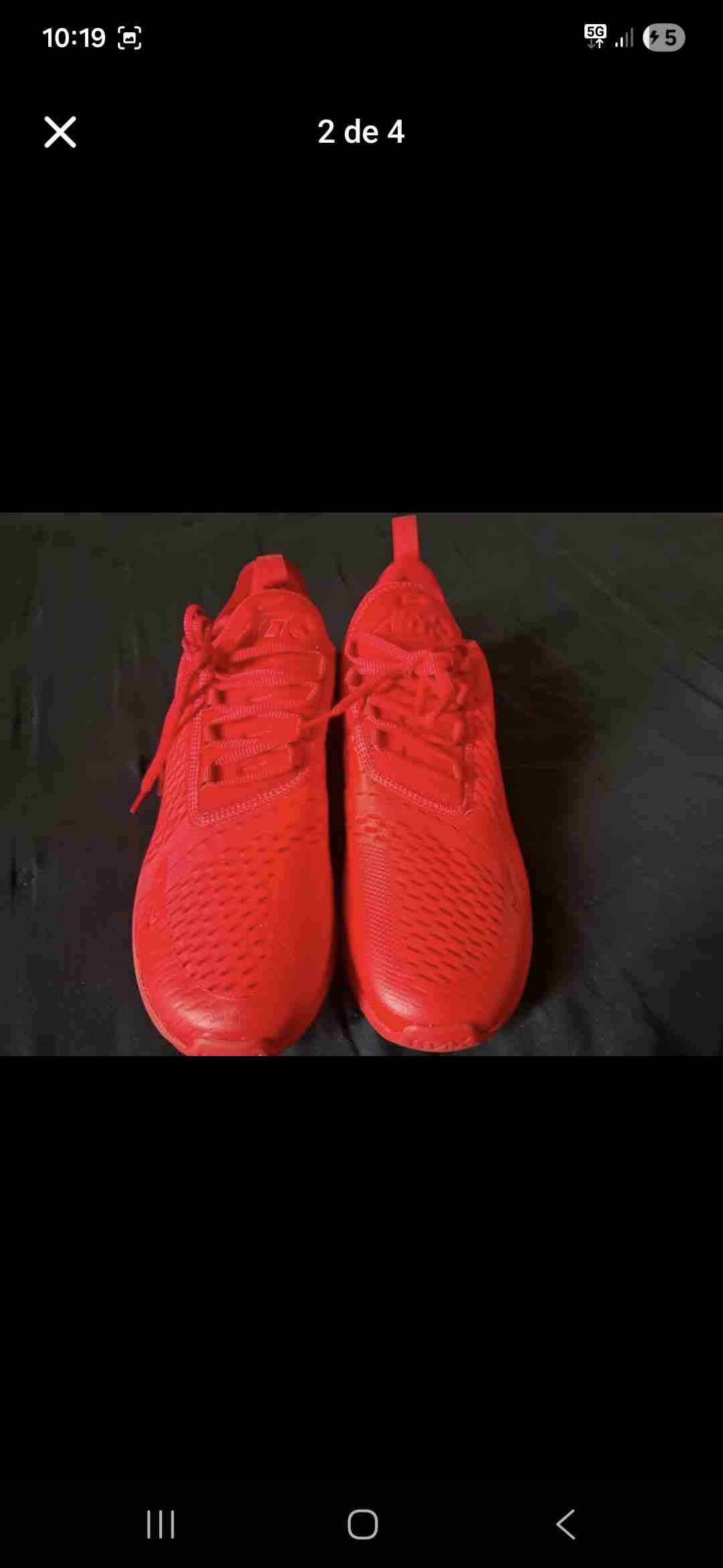 Zapatillas deportivas nike rojas airmax 270 - miniatura 1
