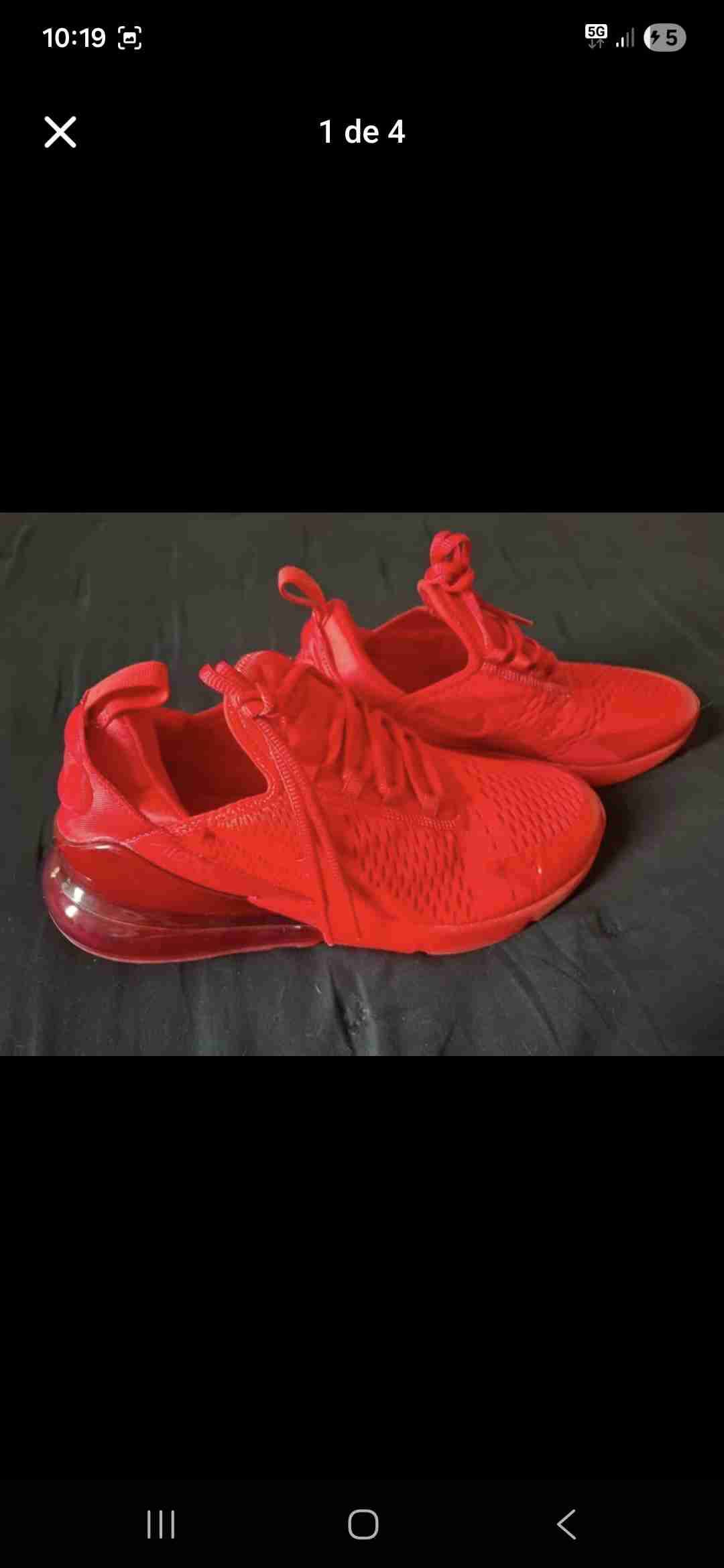 Zapatillas deportivas nike rojas airmax 270 - miniatura 2