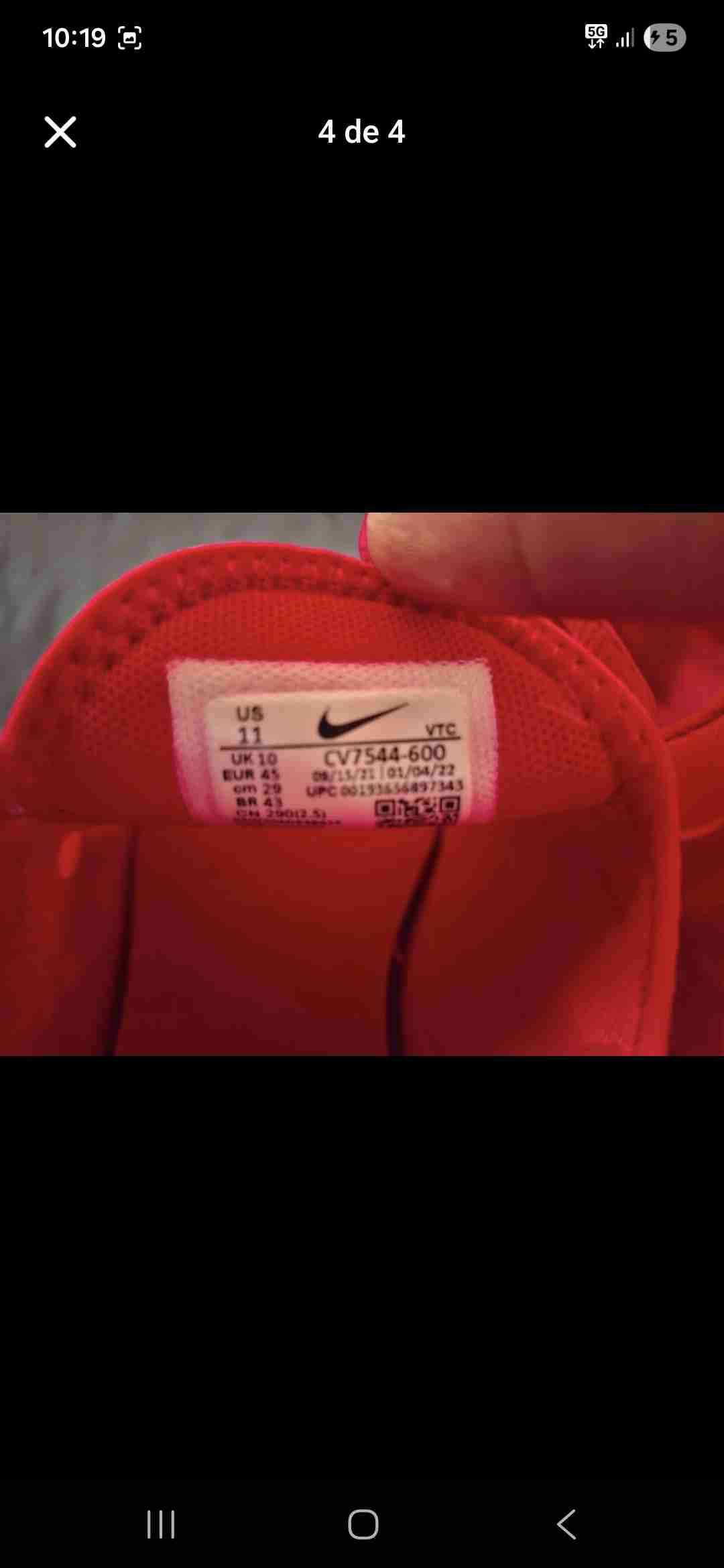 Zapatillas deportivas nike rojas airmax 270 - miniatura 4