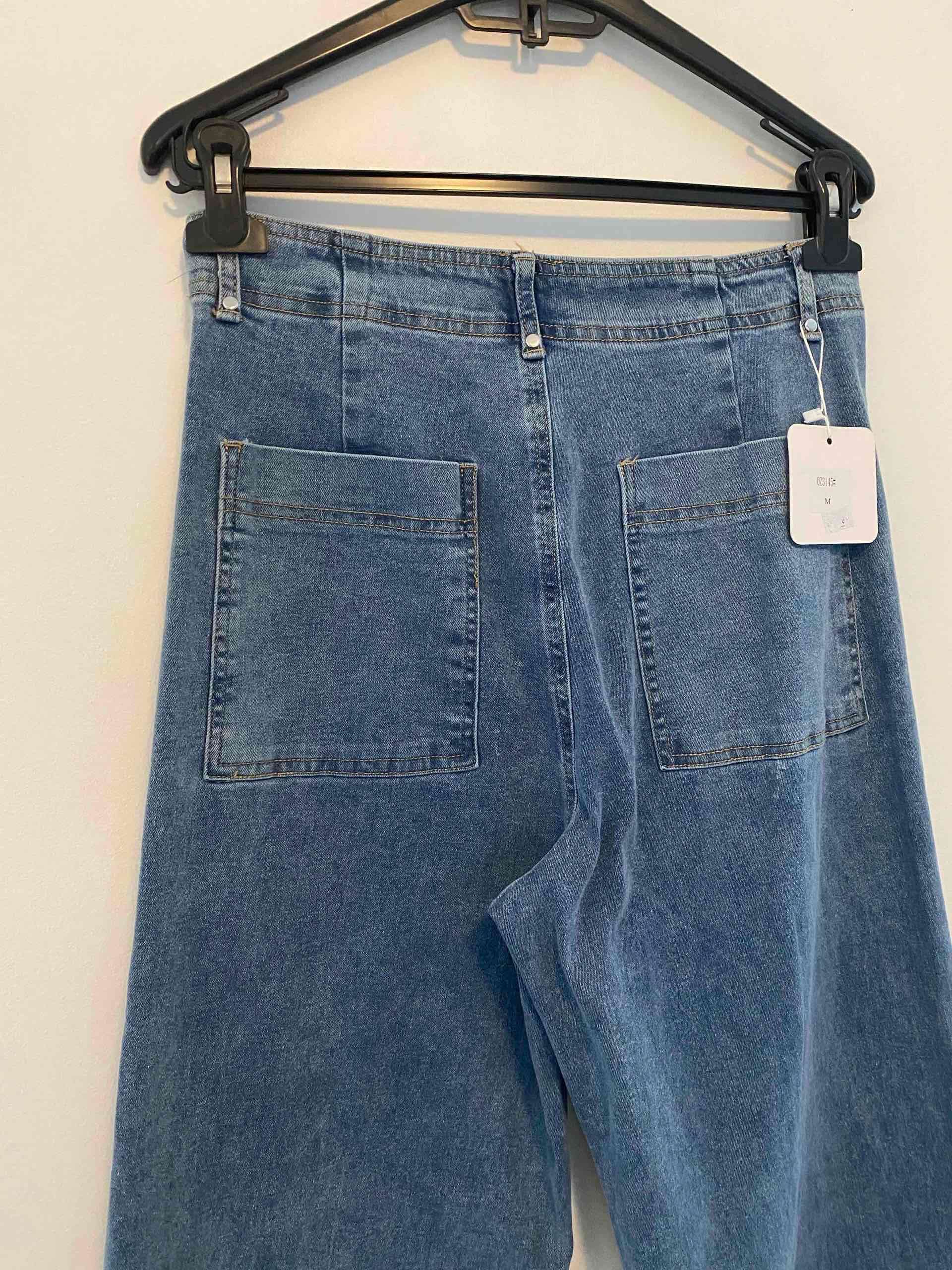 Jeans azules de pierna ancha dupe zara - miniatura 4