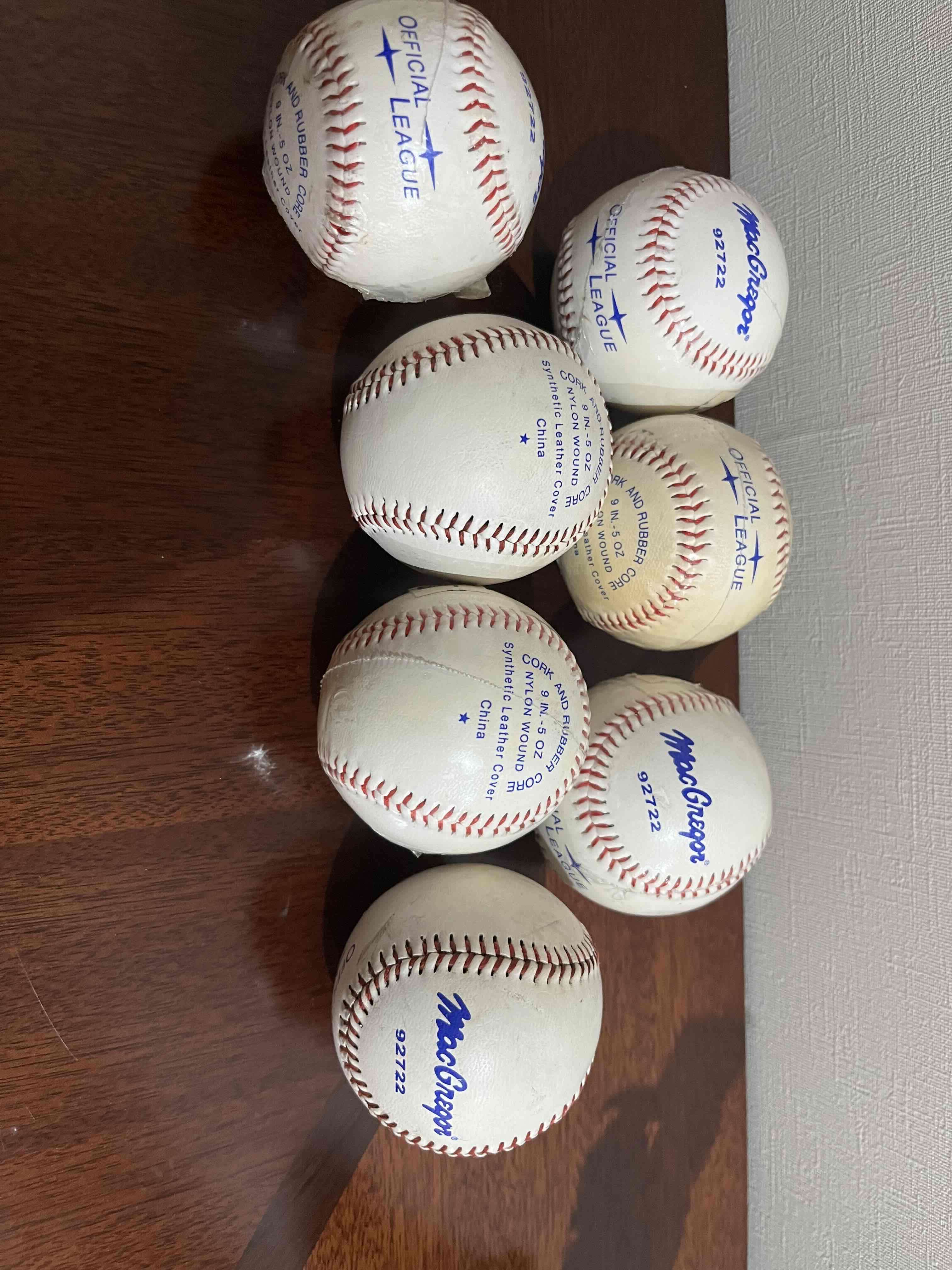 Set  7 Pelotas de béisbol oficiales - miniatura 1