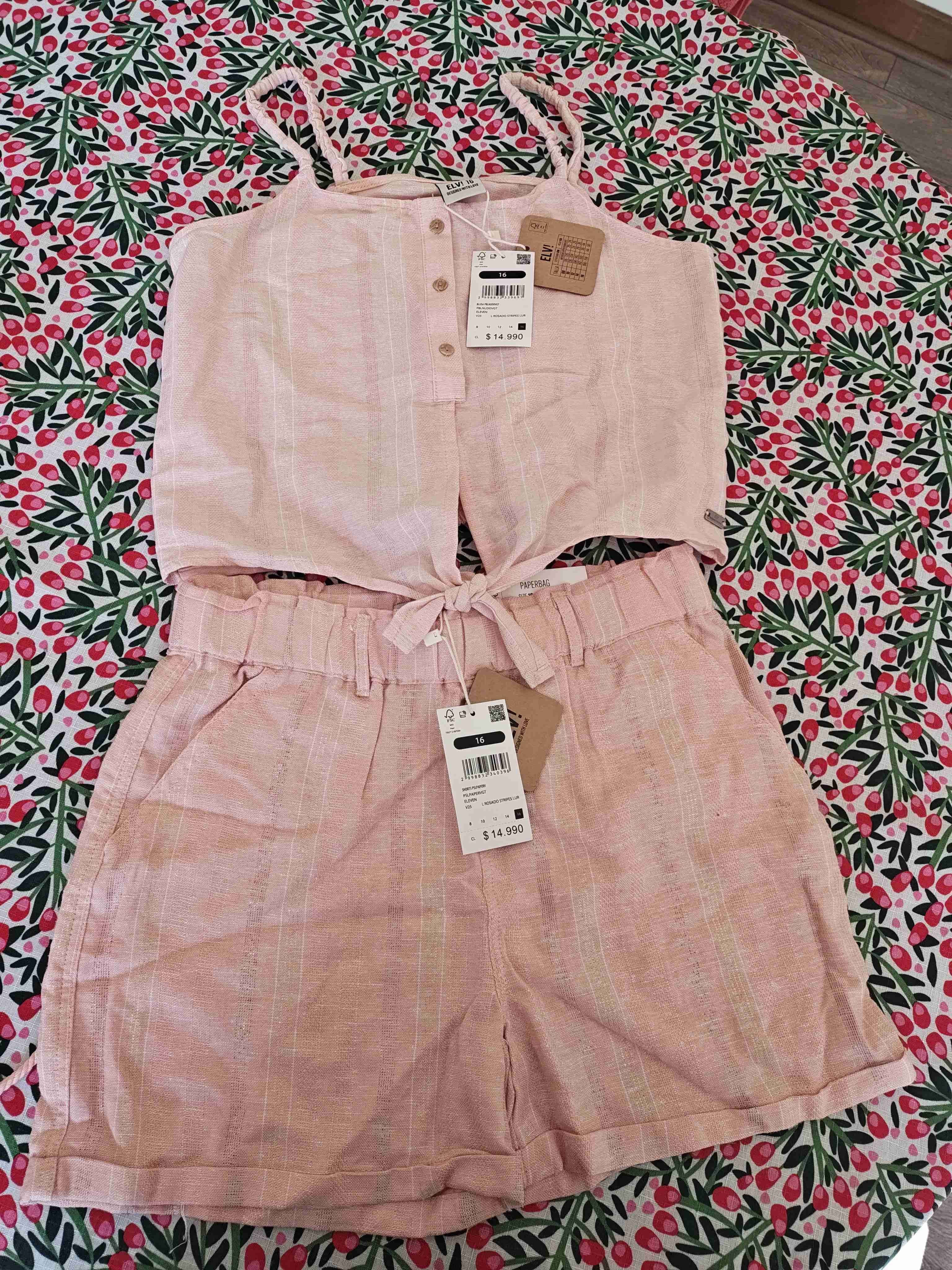 Conjunto verano rosado nuevo (Talla 16) - miniatura 1