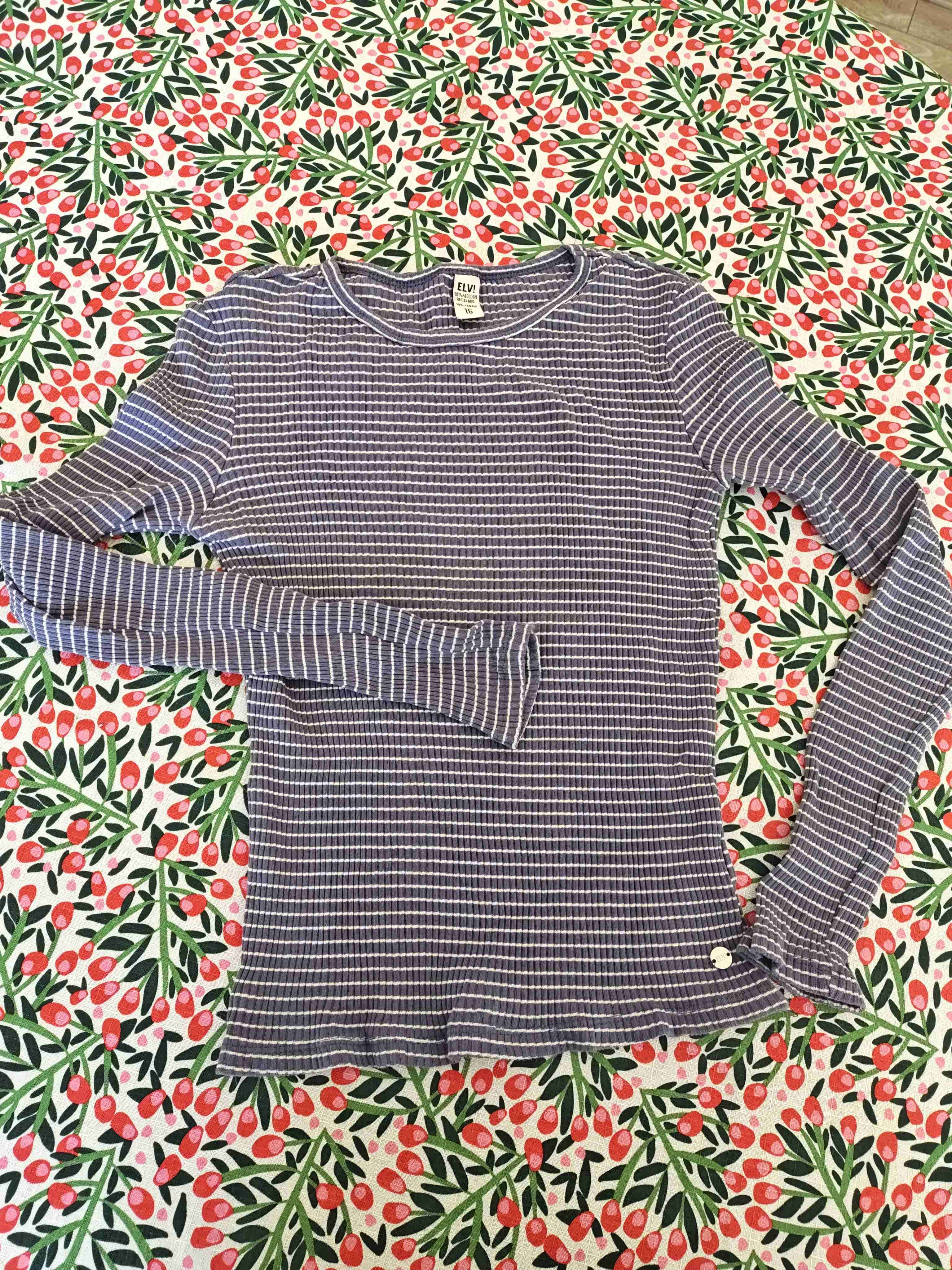 Polera de rayas moradas (Talla 16) - miniatura 1