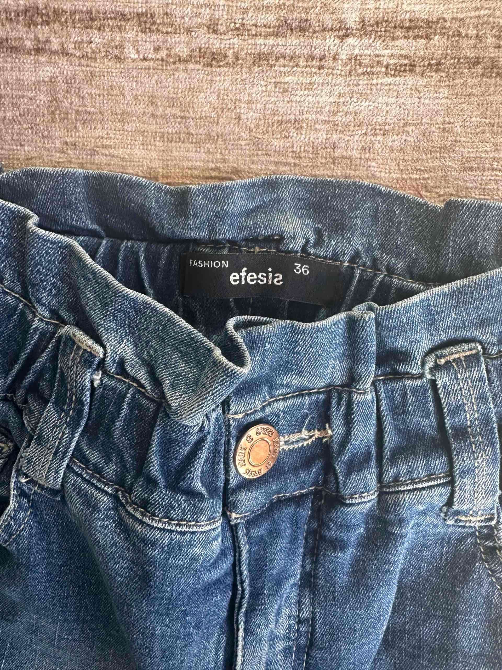 Pantalones jeans elasticados azul - miniatura 2