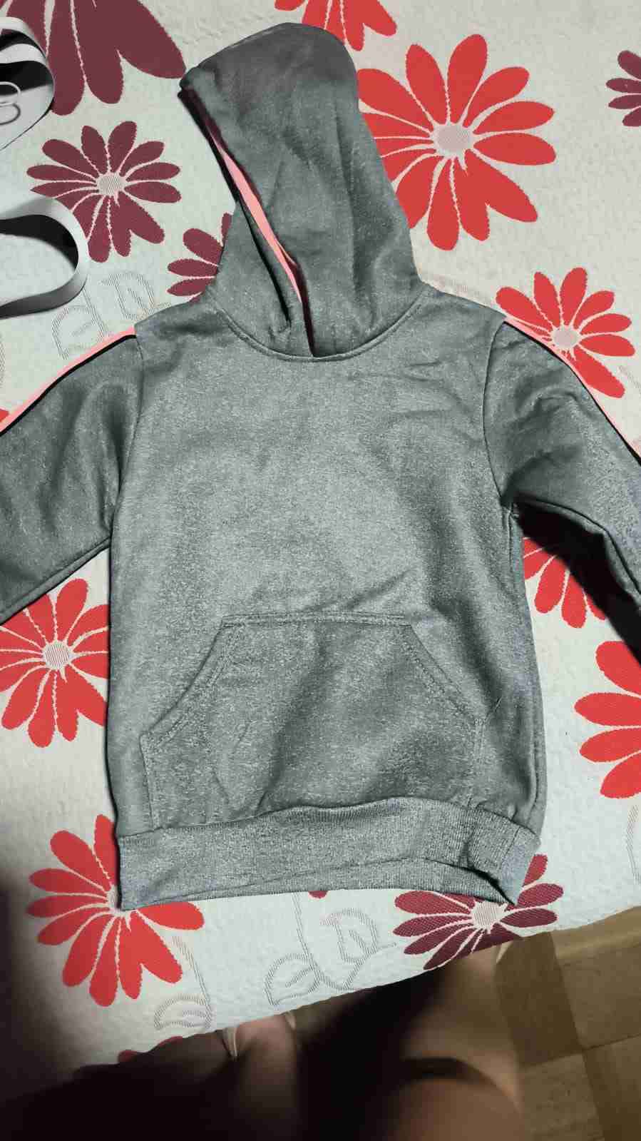 Polerón gris con capucha