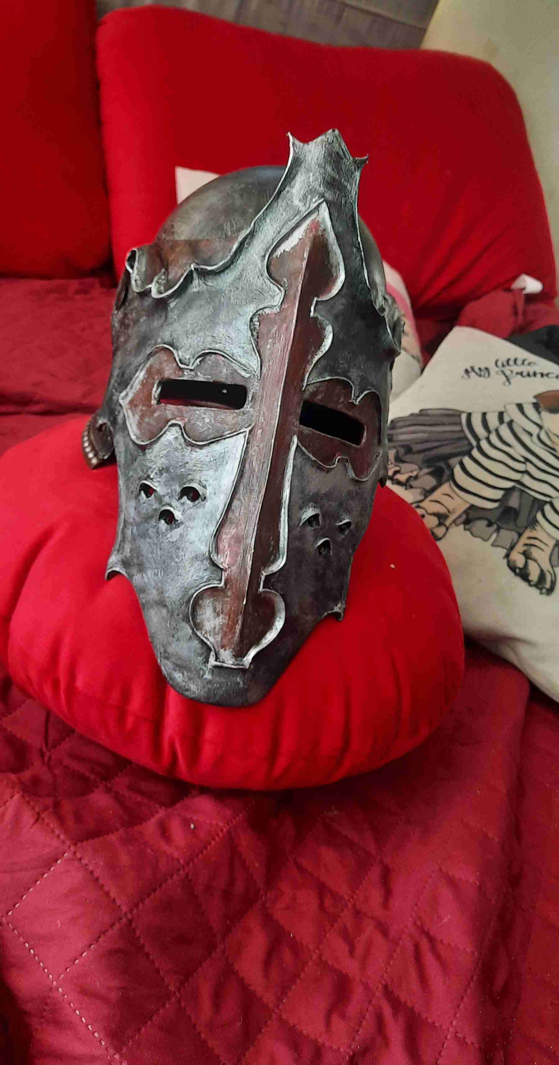Casco medieval de cruzado para cosplay /decoracion - miniatura 1