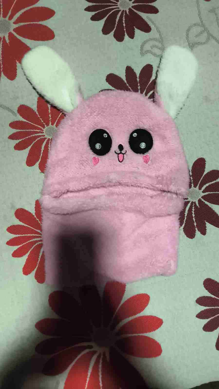 Gorro infantil de conejo rosa